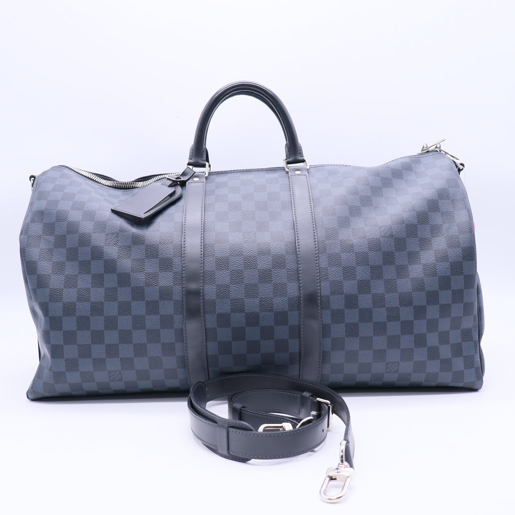Keepall Bandouliere Bag Damier Infini Leather 45 Twins LDJ3722