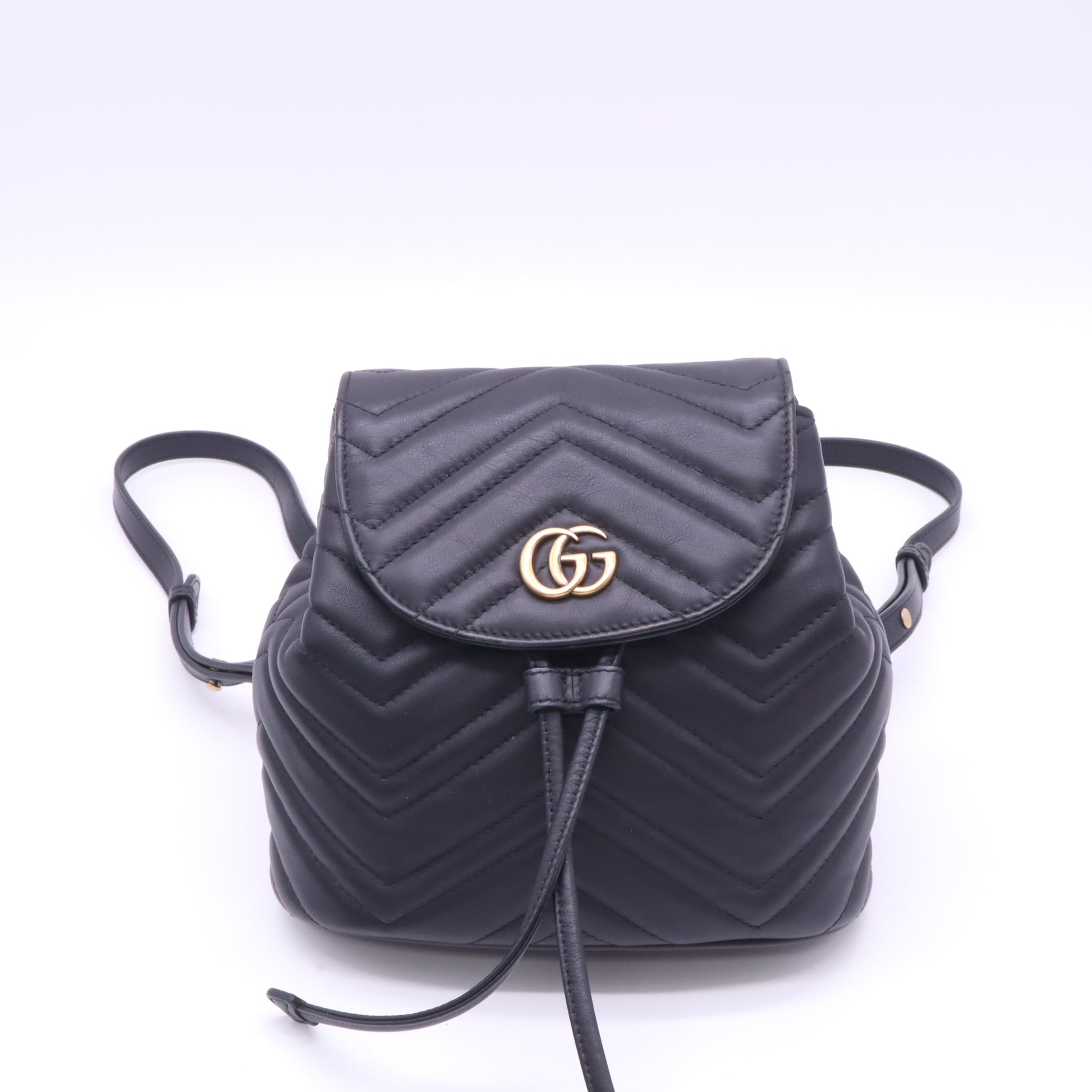 GG Marmont Drawstring Backpack Matelasse Leather Mini Twins LDJ5238