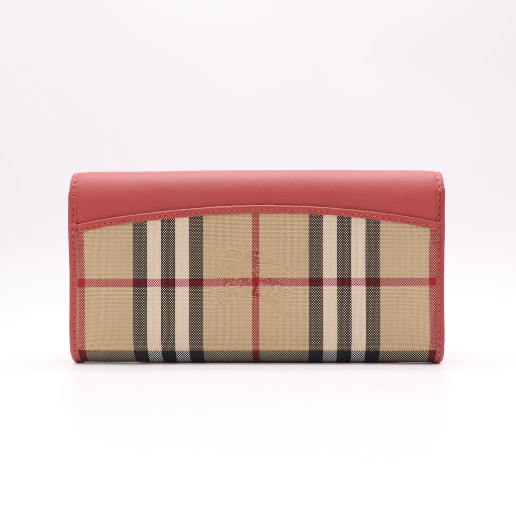 Leather Haymarket Check Porter Continental Wallet W22108