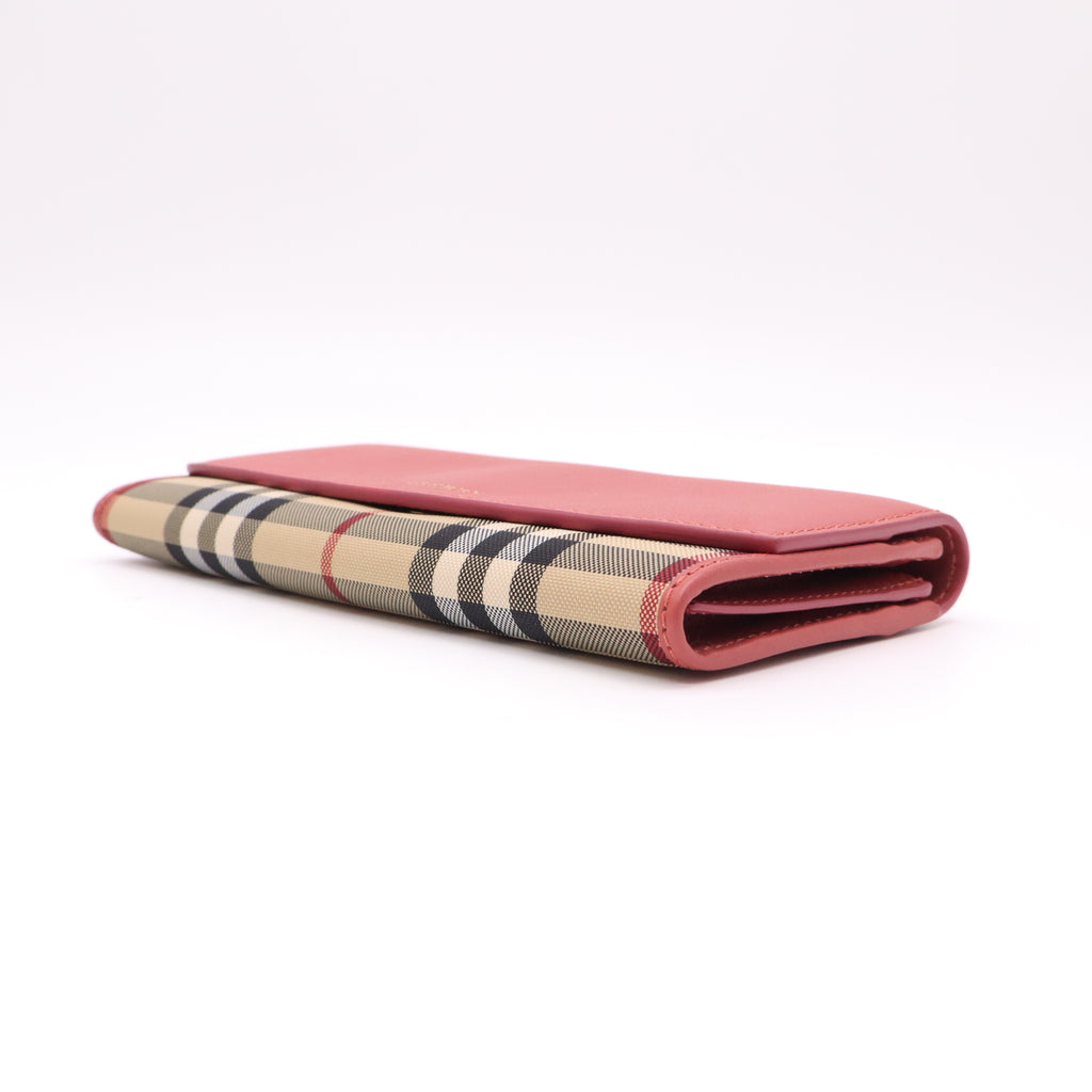Leather Haymarket Check Porter Continental Wallet W22108