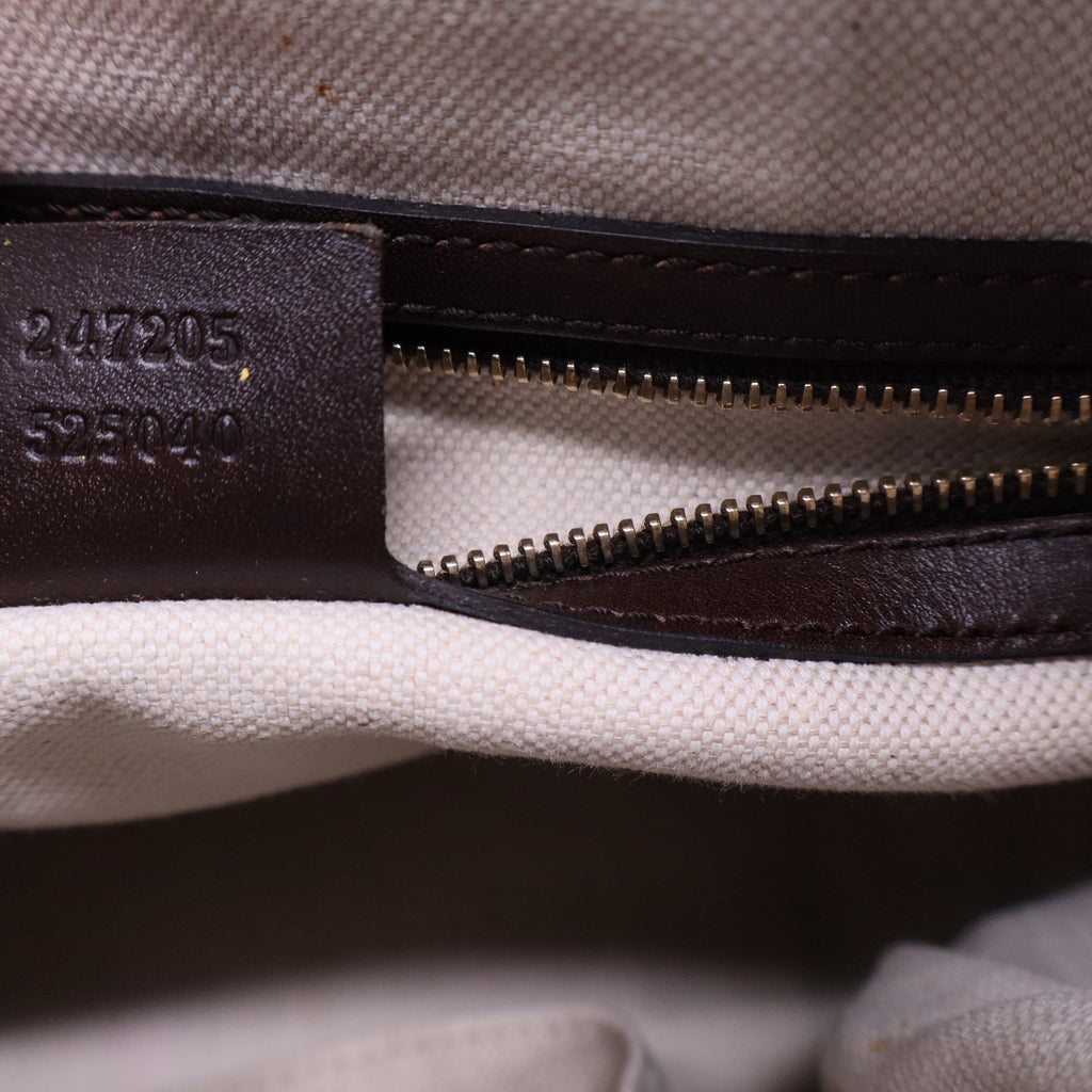 Vintage Web Boston Bag GG Canvas Medium B20325