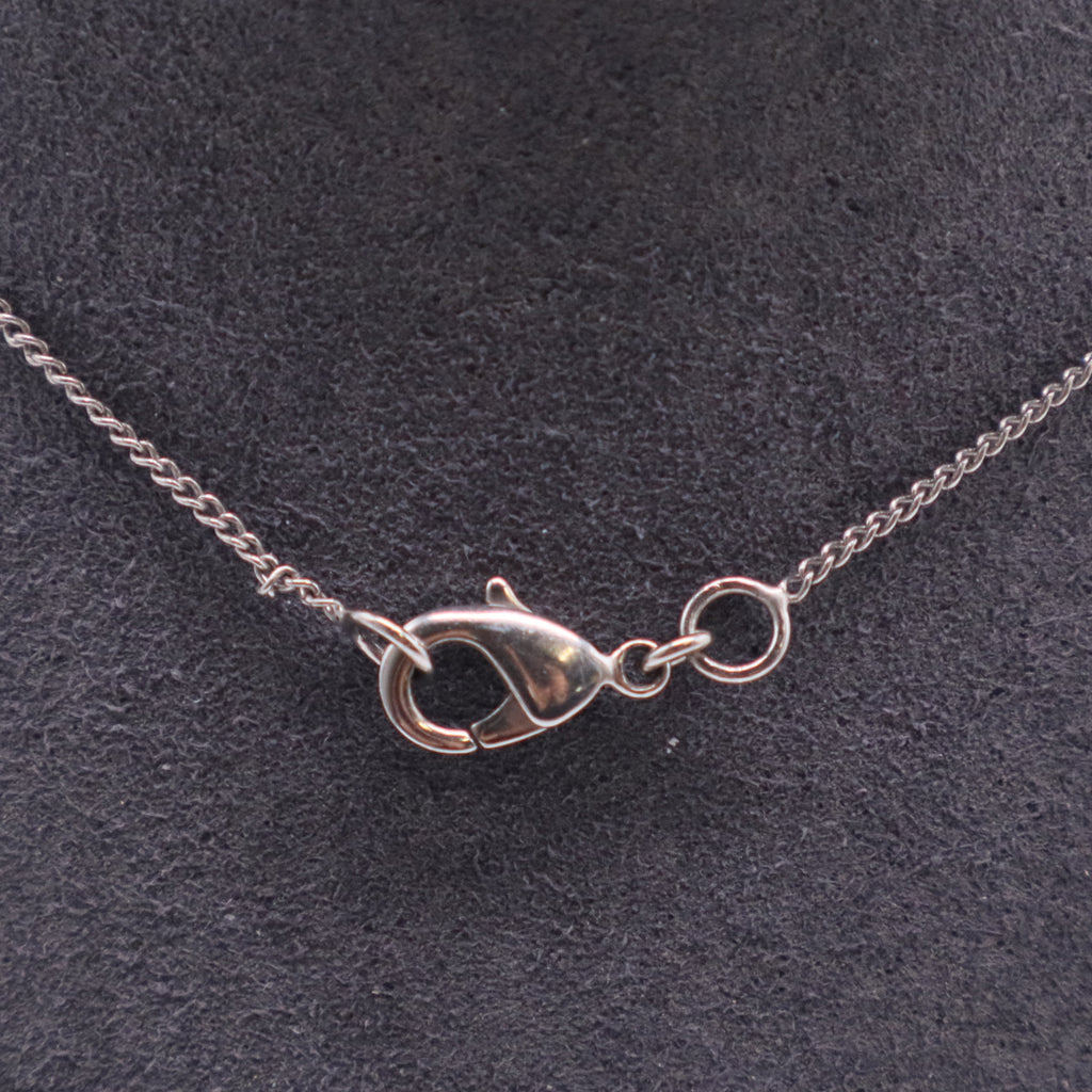 Crystal Large CC Necklace Silver
