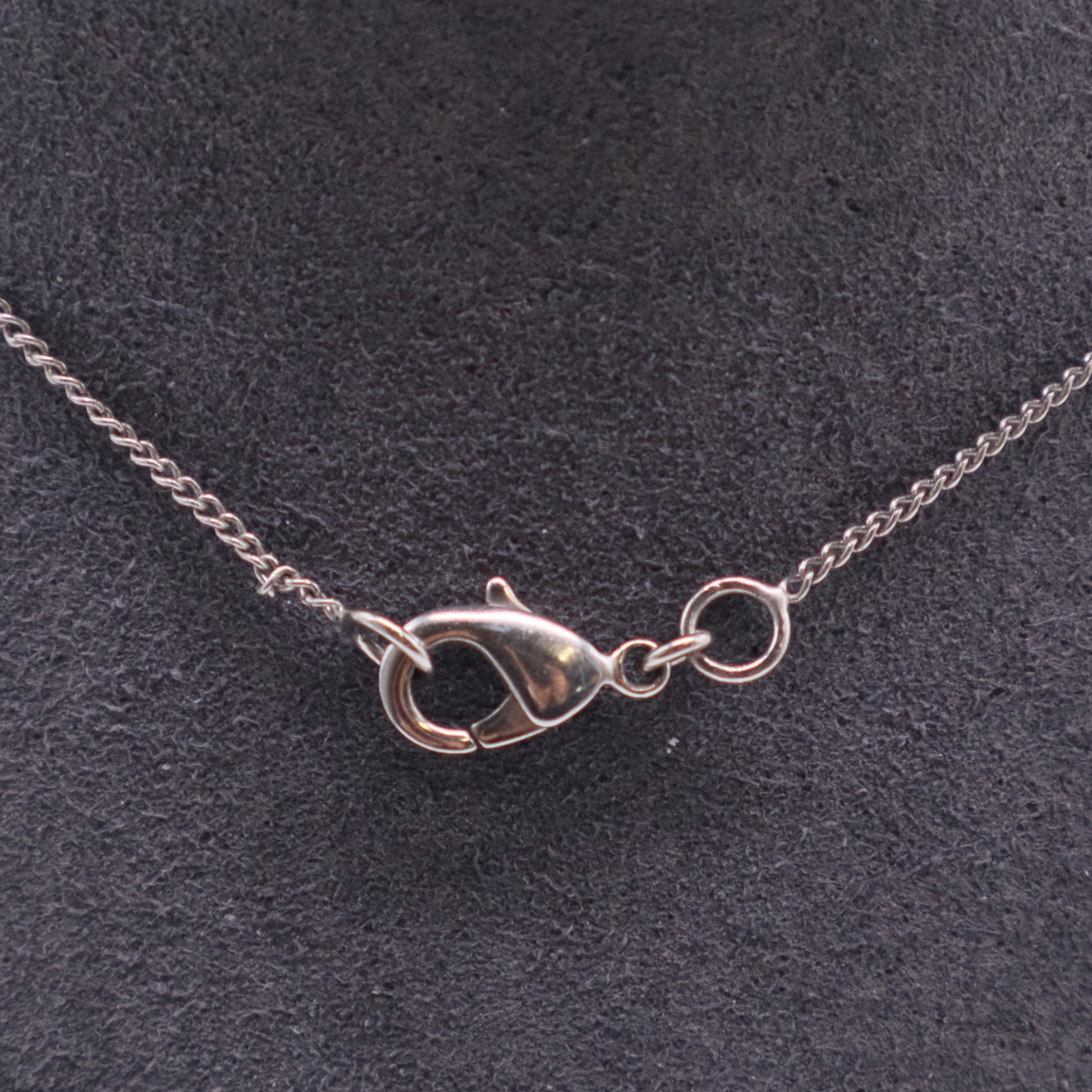 Crystal Large CC Necklace Silver