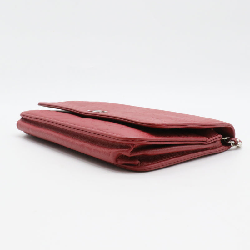 Wallet on Chain Camellia Lambskin