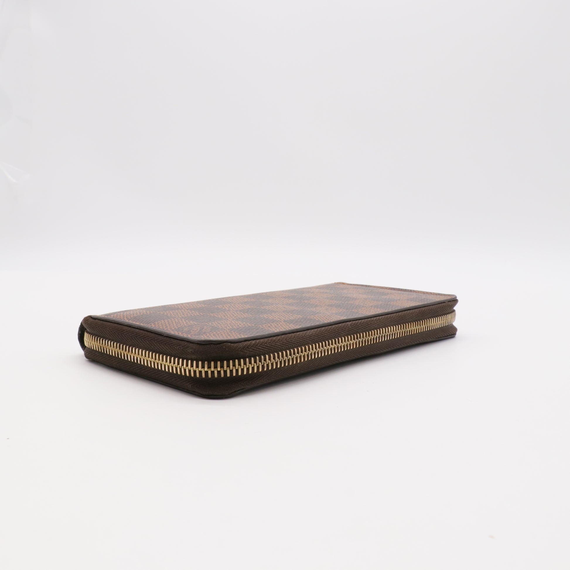 Zippy Wallet Damier Long Wallet Brown Bronze twins