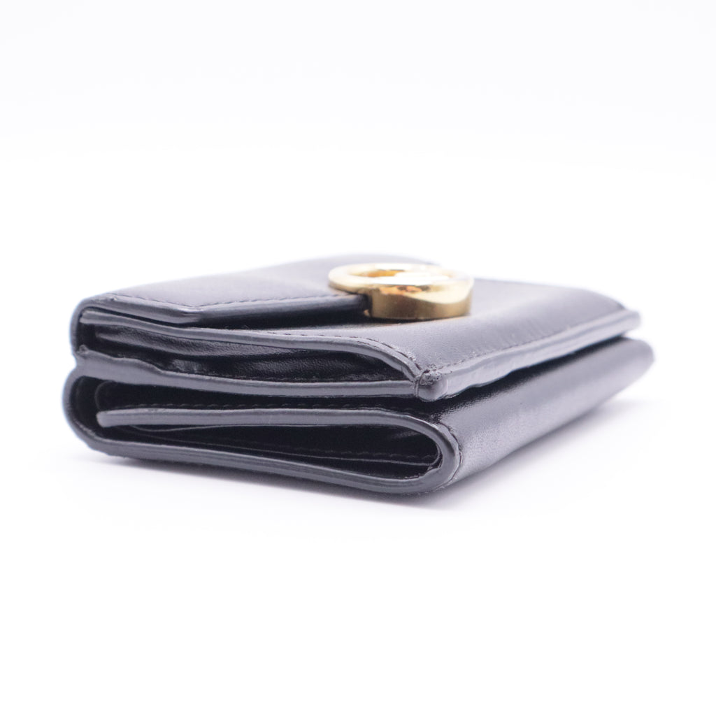 Black leather wallet GISEL