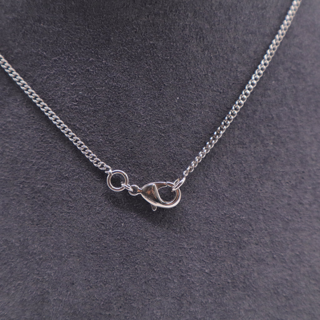 Strass & Faux Pearl CC Pendant Necklace