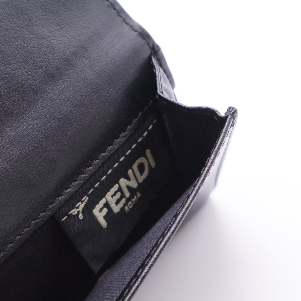 Black leather wallet GISEL