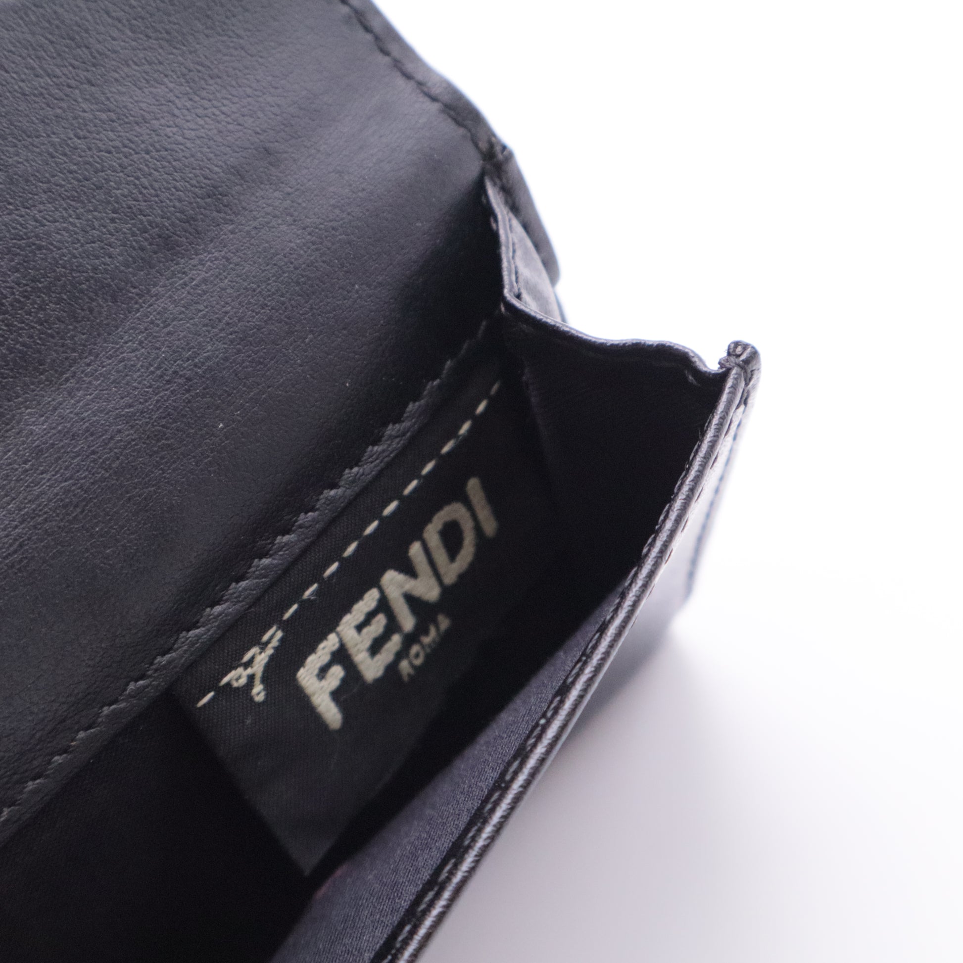 Black leather wallet GISEL