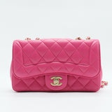 Mademoiselle Chic Flap Bag Quilted Lambskin Small