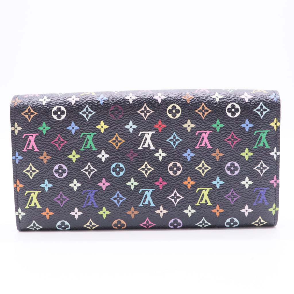 Black Monogram Multicolore Violet Sarah Wallet