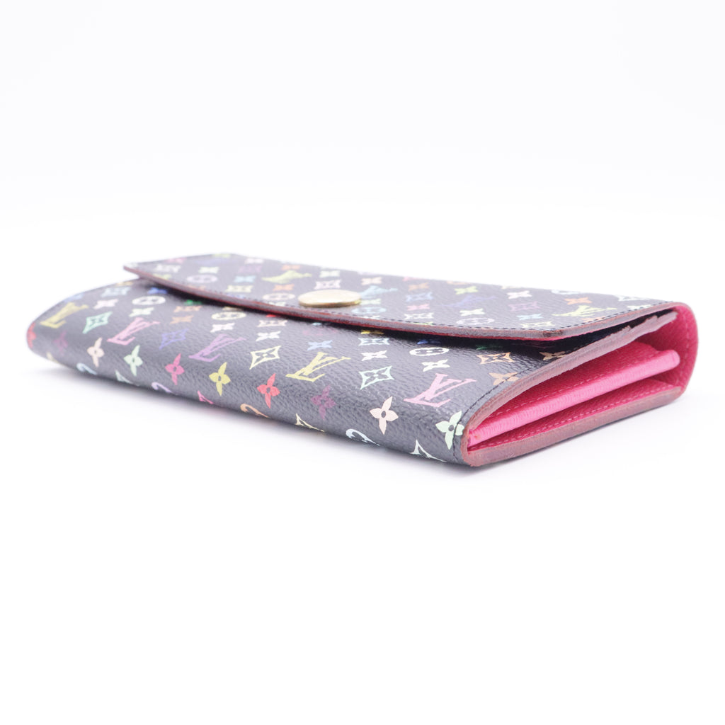 Black Monogram Multicolore Violet Sarah Wallet