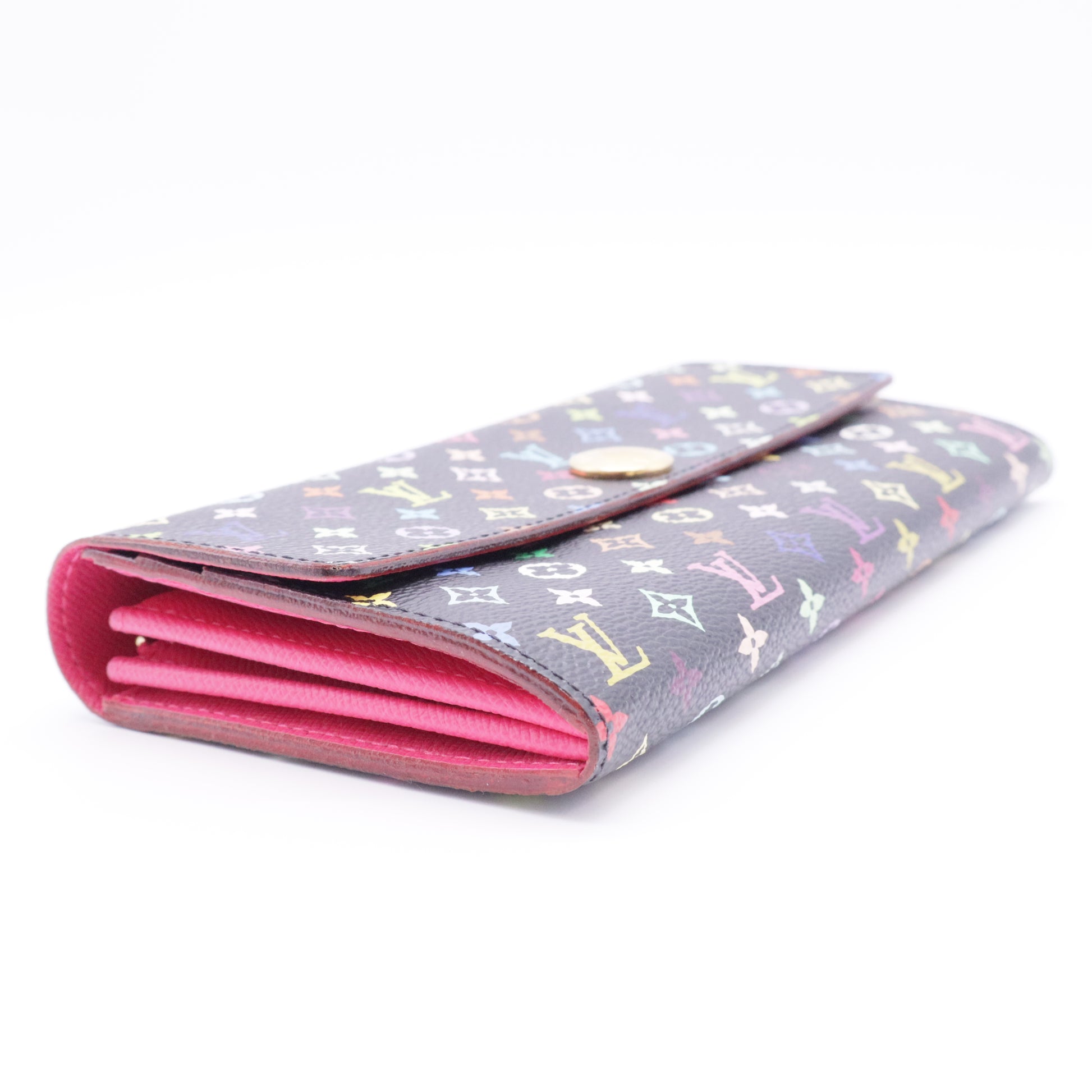 Black Monogram Multicolore Violet Sarah Wallet