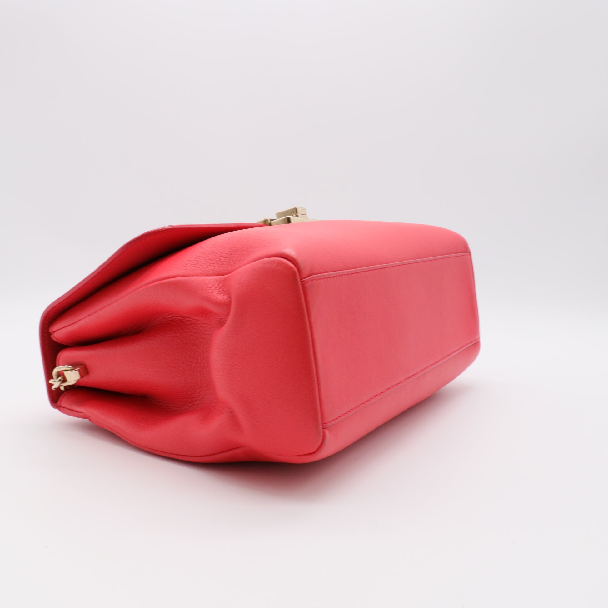 Dior Red Leather Large Diorling Shoulder Bag twins