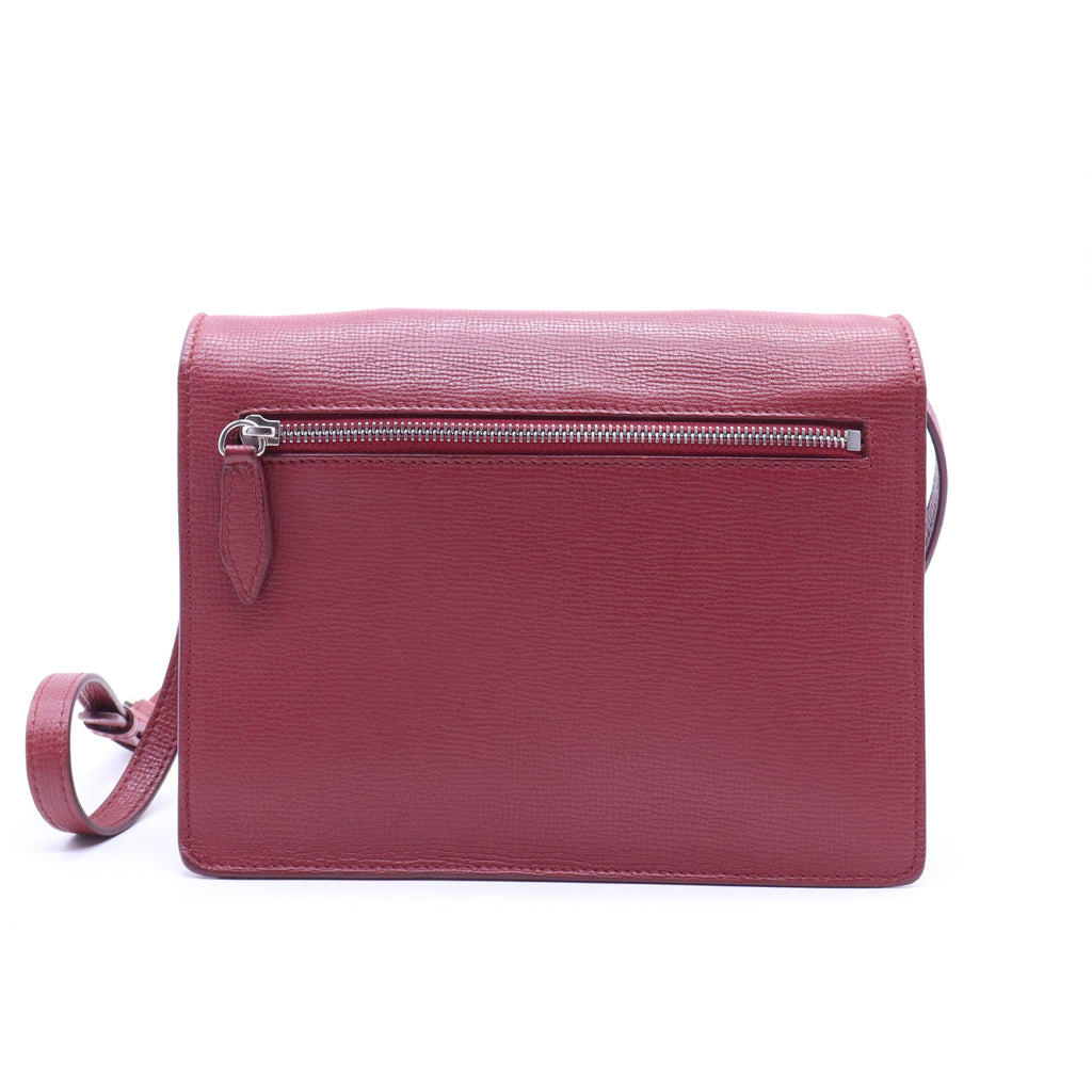 Macken Crossbody Bag Leather and House Check Canvas Small B21549