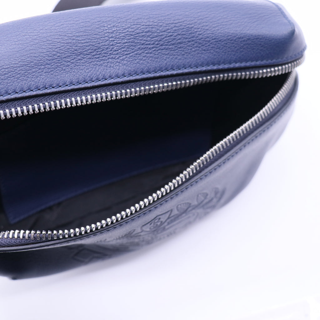 Burberry Medium Embossed Crest Leather Bum Bag B21329