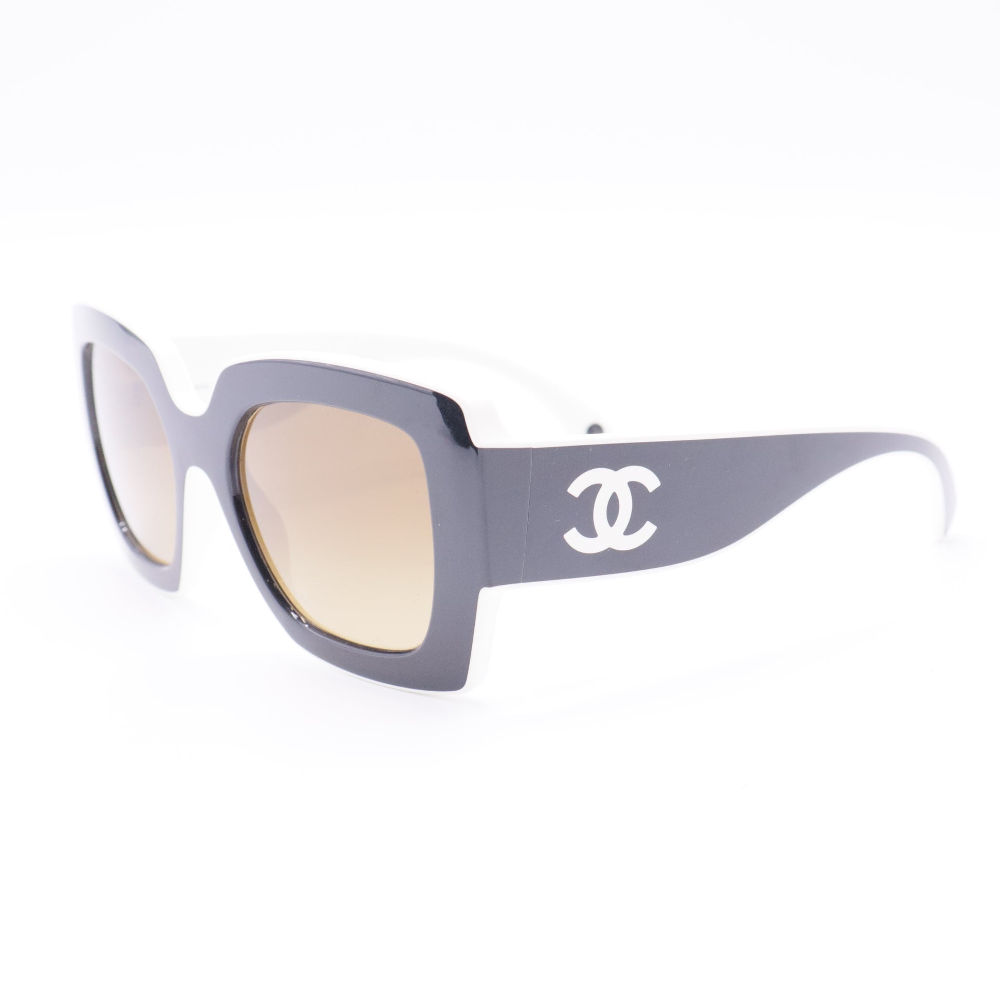 Acetate Rectangle Sunglasses 5435 Black