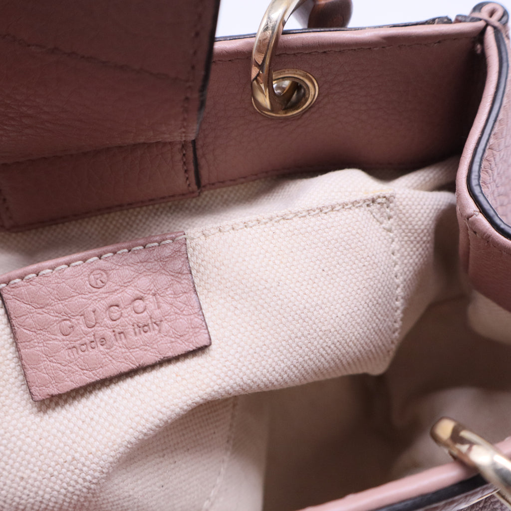 Bamboo Shopper Tote Leather Mini B20393