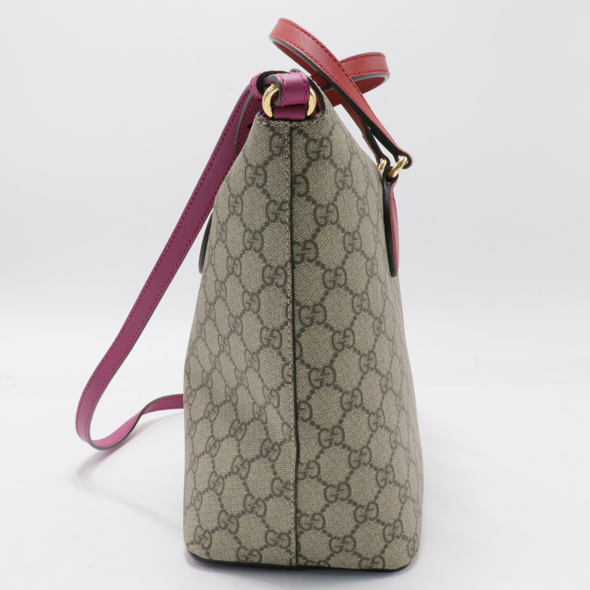 GG Supreme Monogram Linea A Foldover Tote
