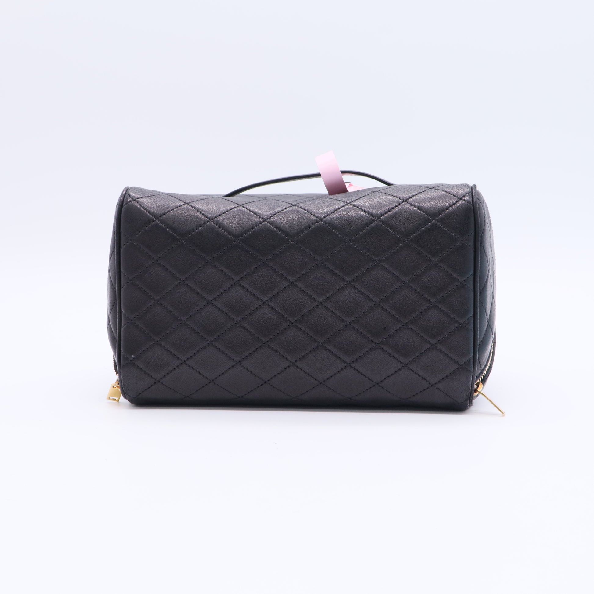 Saint Laurent Gaby Zip Around Vanity Case Quilted Leather Twins