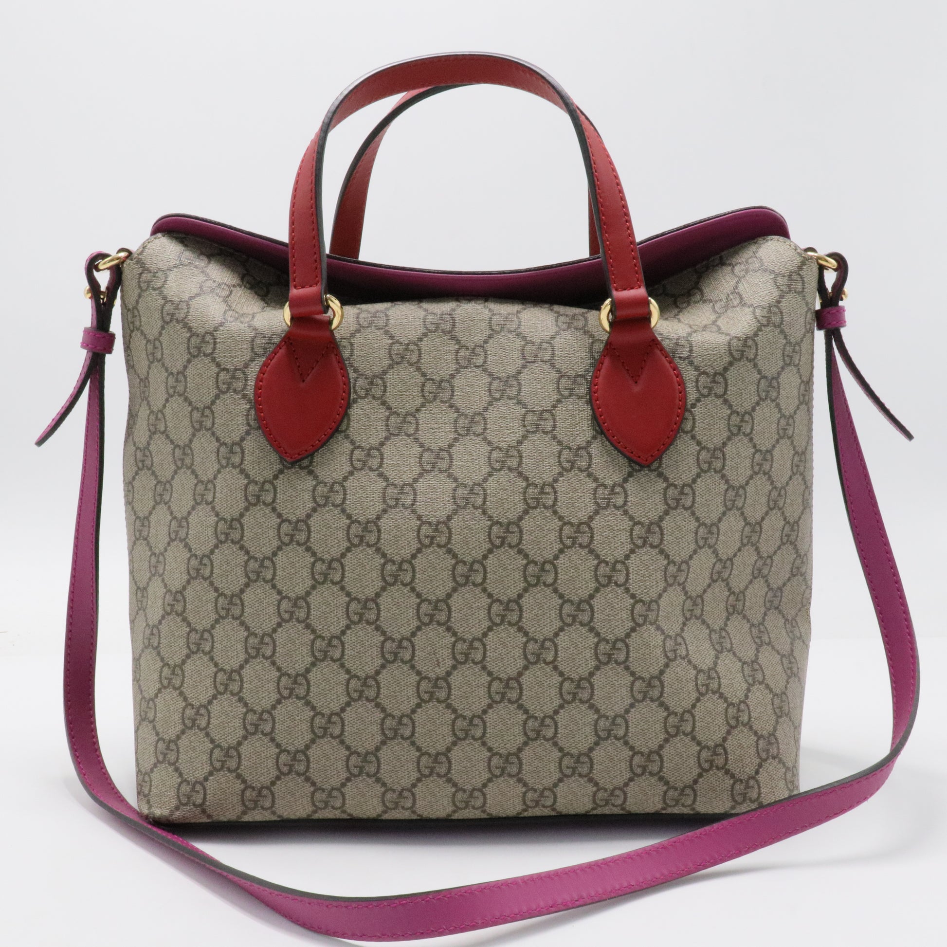 GG Supreme Monogram Linea A Foldover Tote