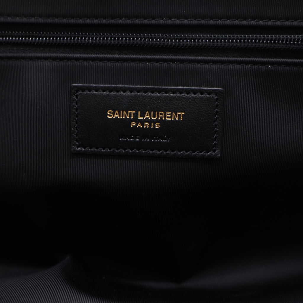Saint Laurent Gaby Zip Around Vanity Case Quilted Leather Twins