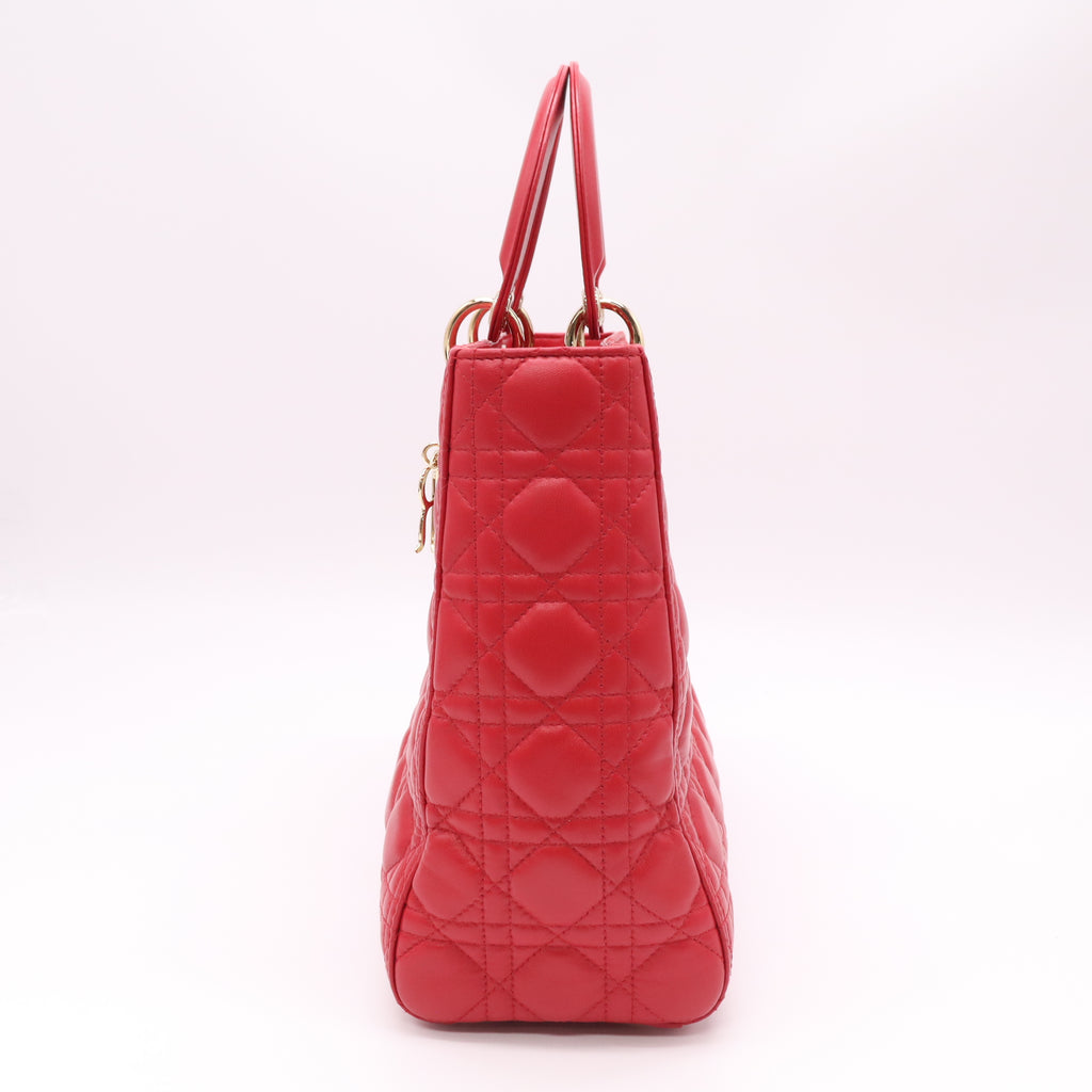 Christian Dior Cannage Lambskin Medium Lady Dior Bag B22701