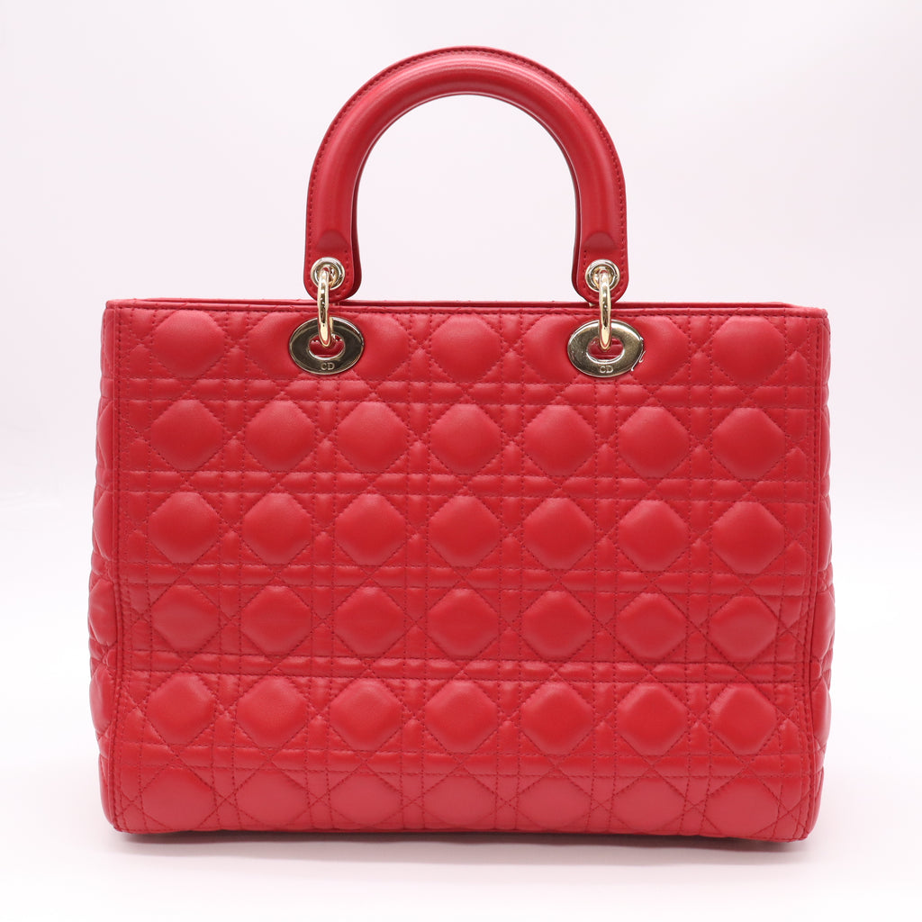 Christian Dior Cannage Lambskin Medium Lady Dior Bag B22701