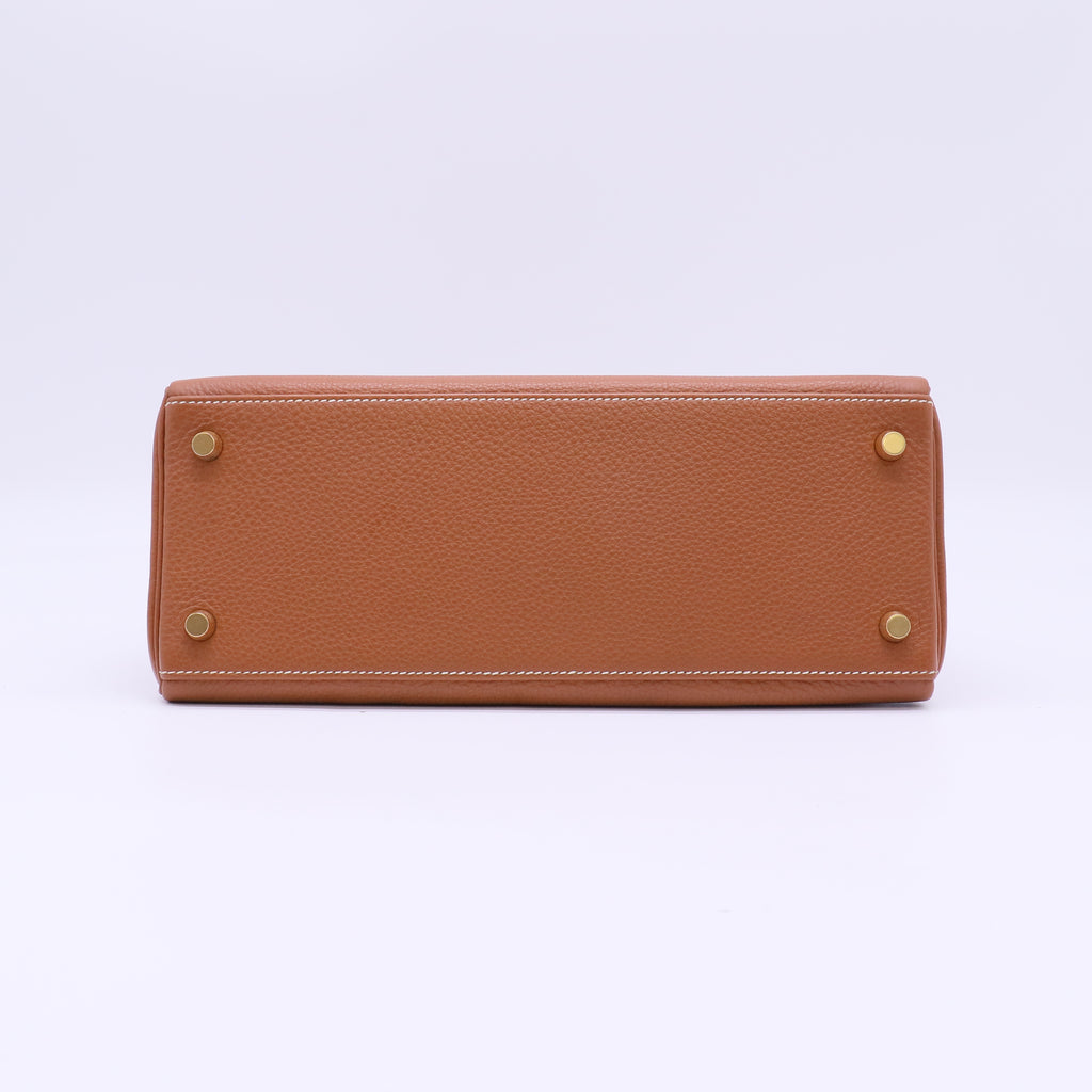 Hermes Togo Kelly Retourne 32 Gold -  twins B22648