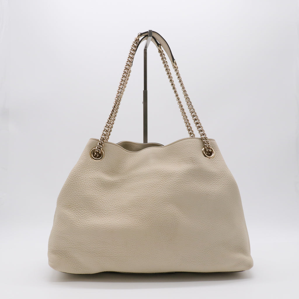 Pebbled Calfskin Medium Soho Chain Shoulder Bag