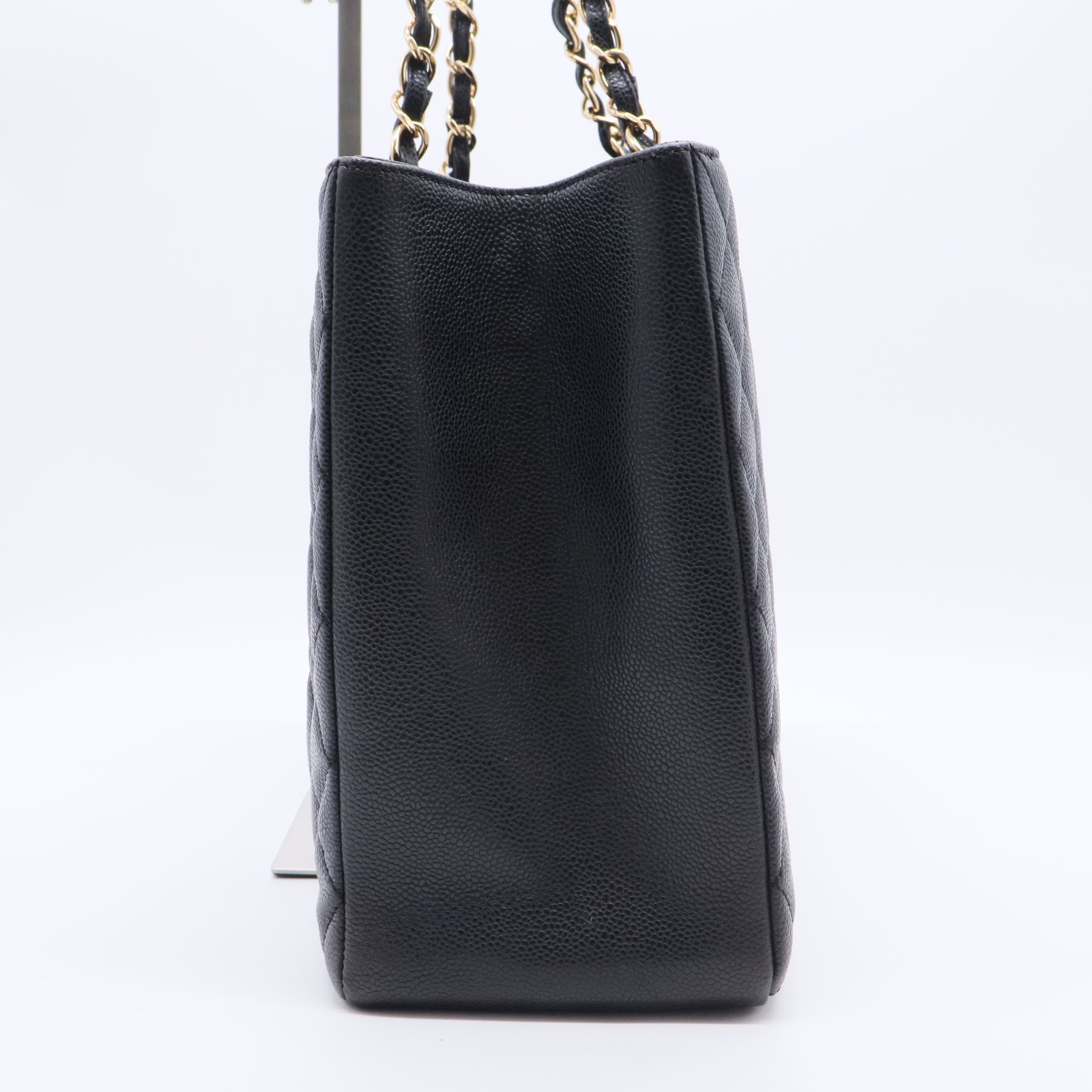 Caviar Quilted Grand Shopping Tote GST Black twins