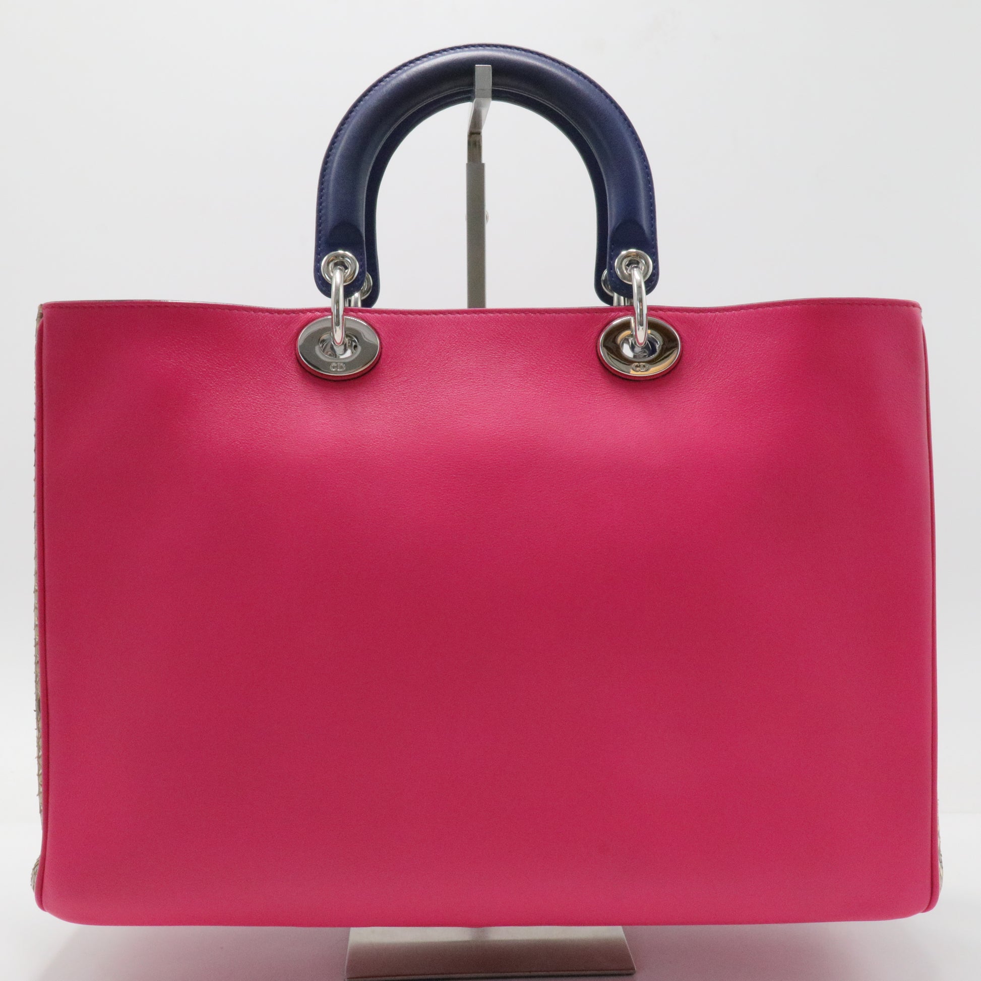 Dior Multicolor Leather and Python Medium Diorissimo Shopper Tote
