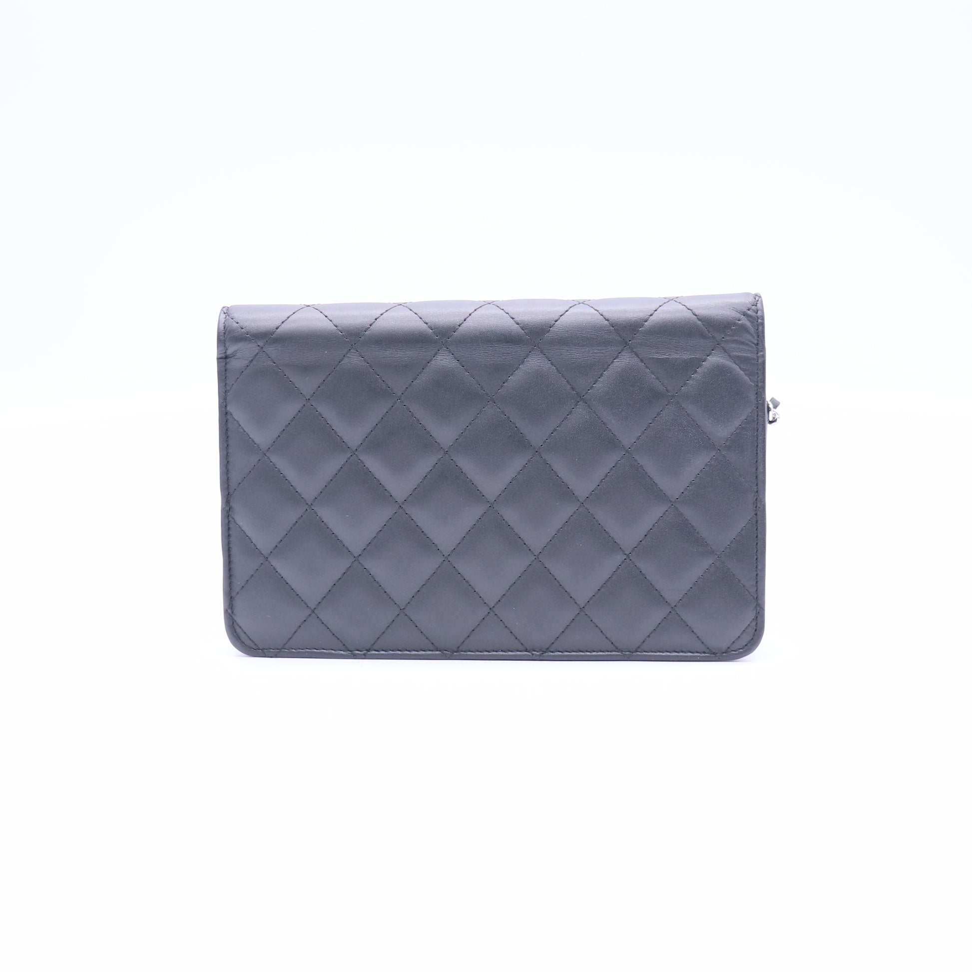 Chanel Black Quilted Leather Cambon Ligne WOC Clutch Bag Twins LDJ3792