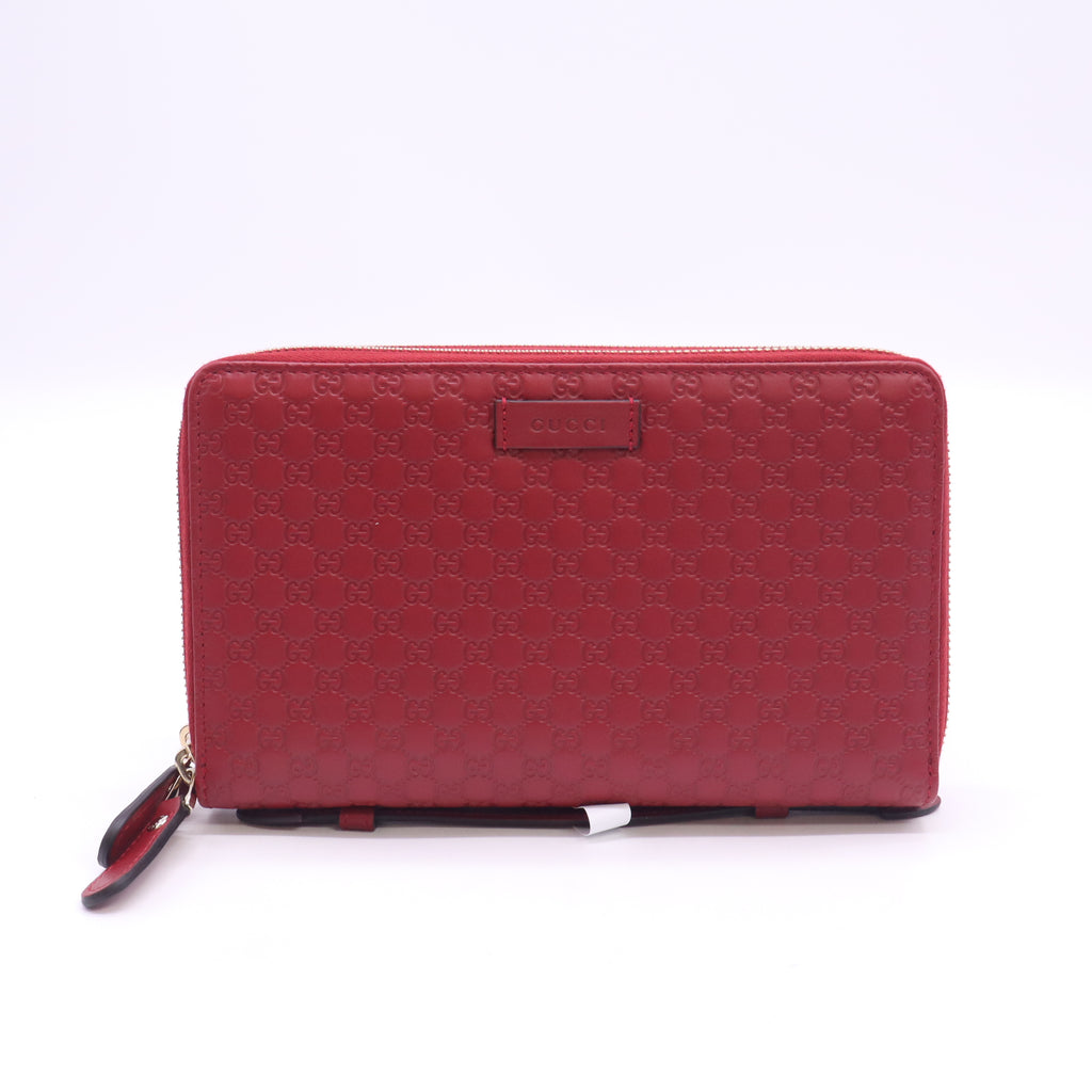 Gucci Microguccissima Leather Zip-Around Wallet W23327