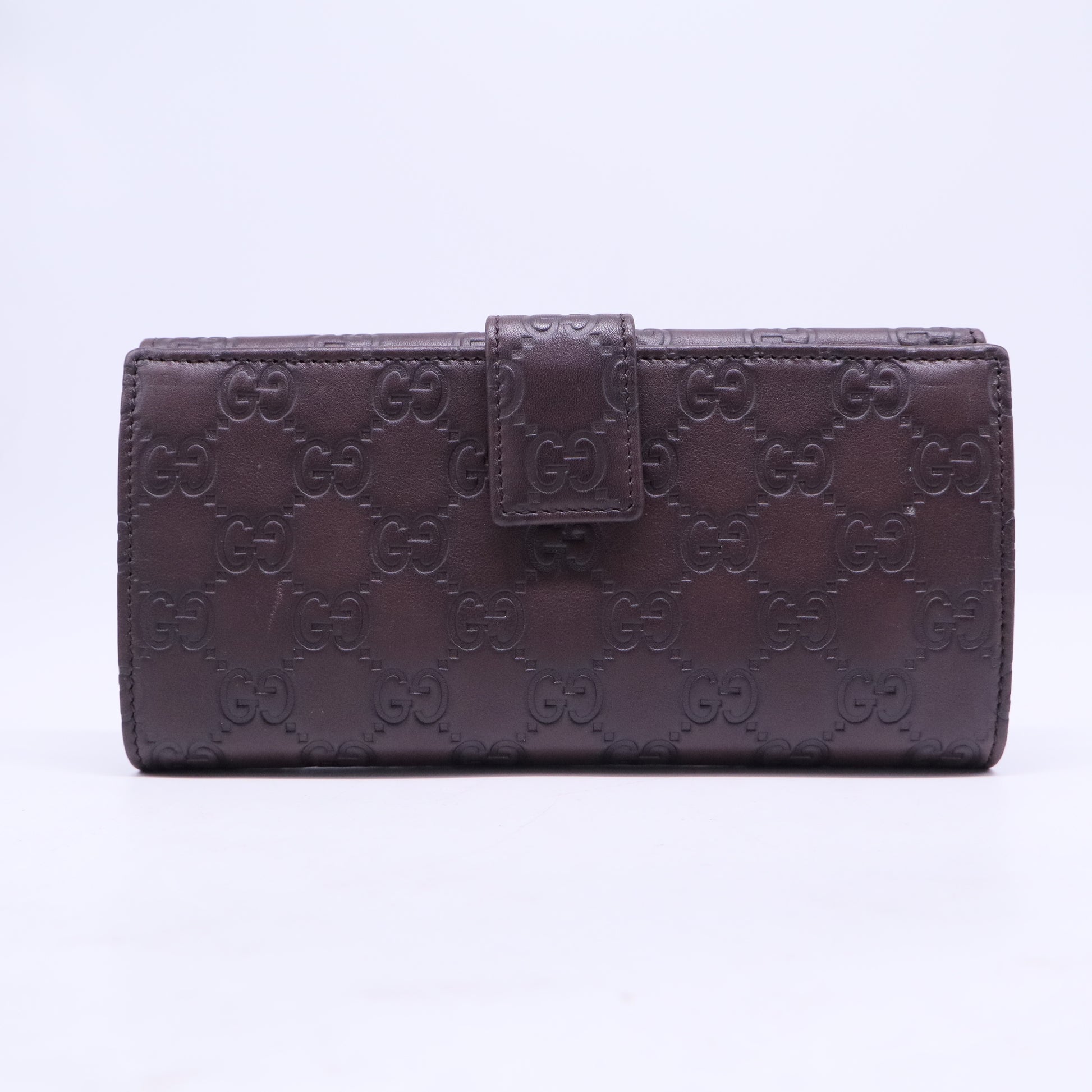 Leather Guccissima Long Wallet W20492