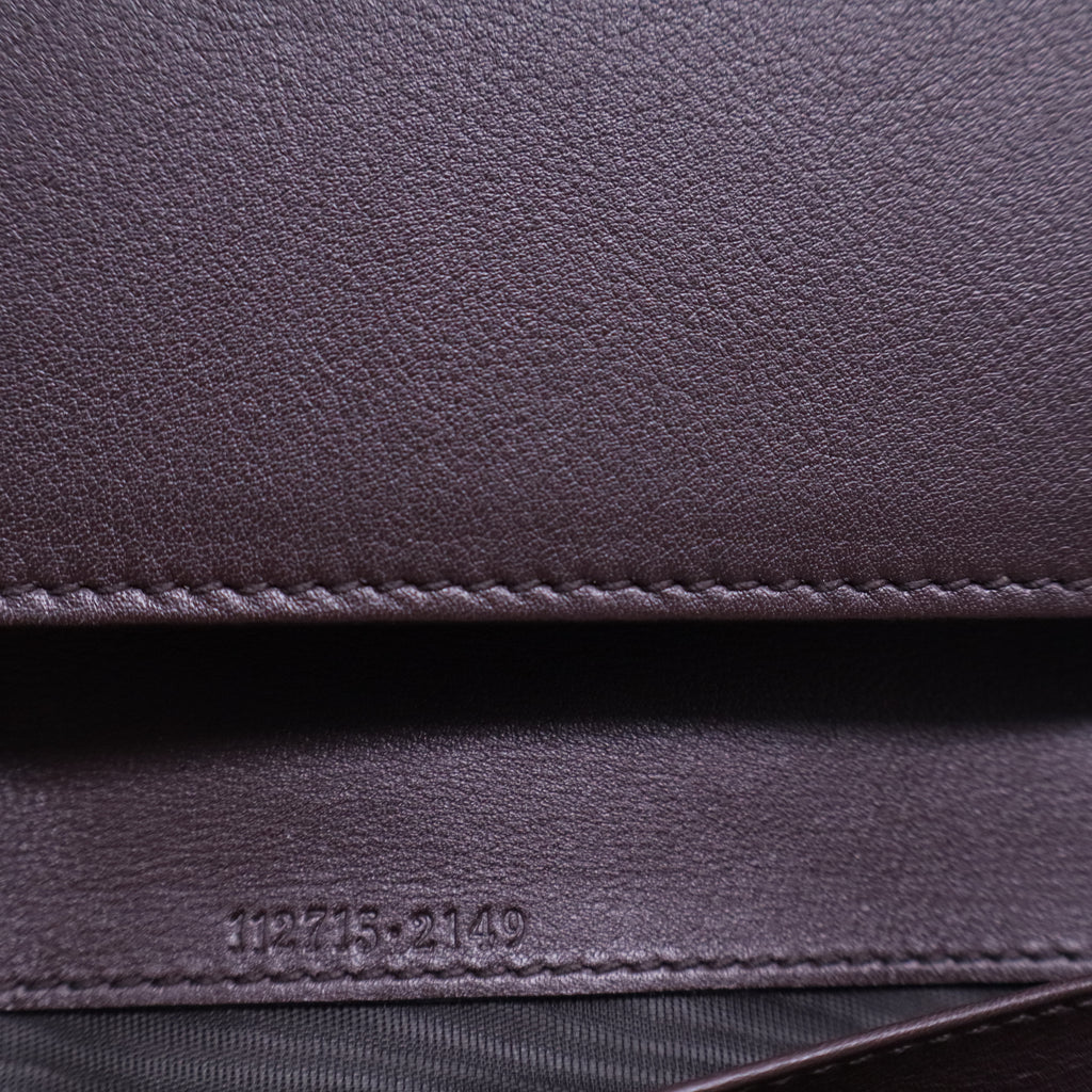 Leather Guccissima Long Wallet W20492