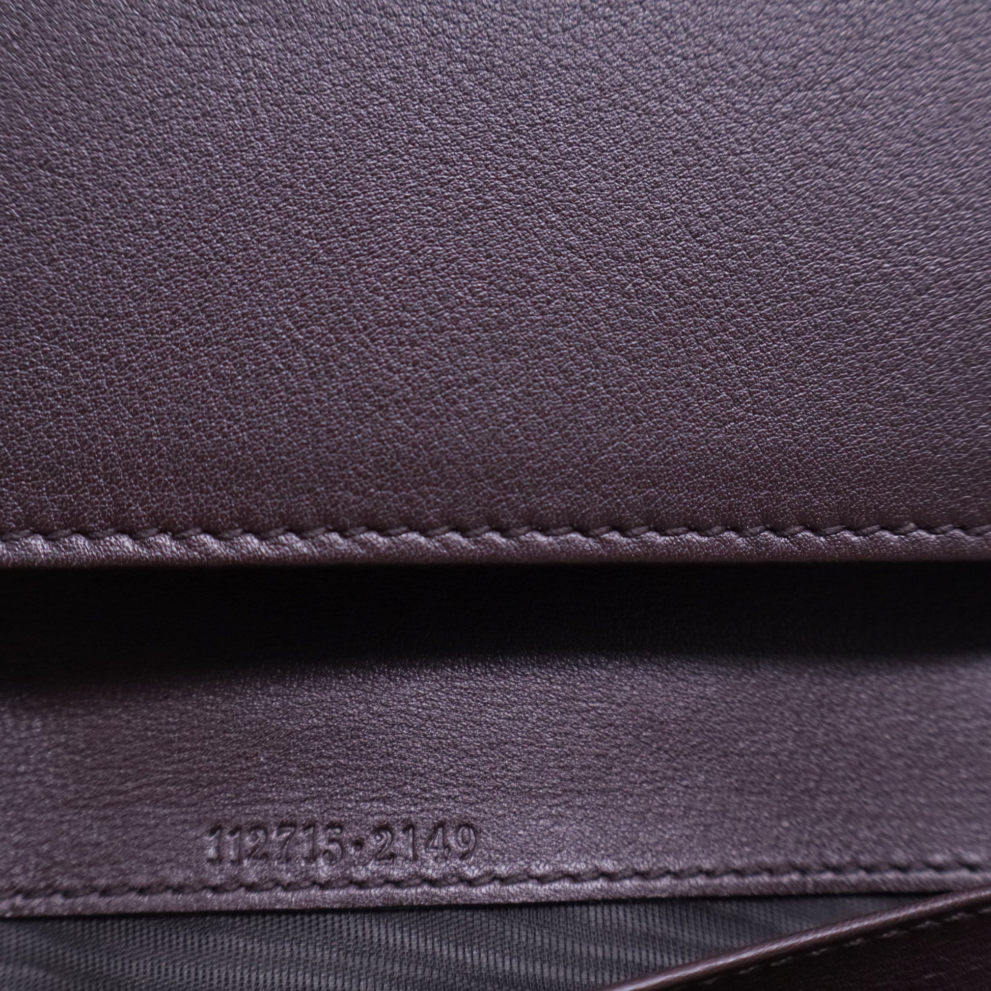 Leather Guccissima Long Wallet W20492