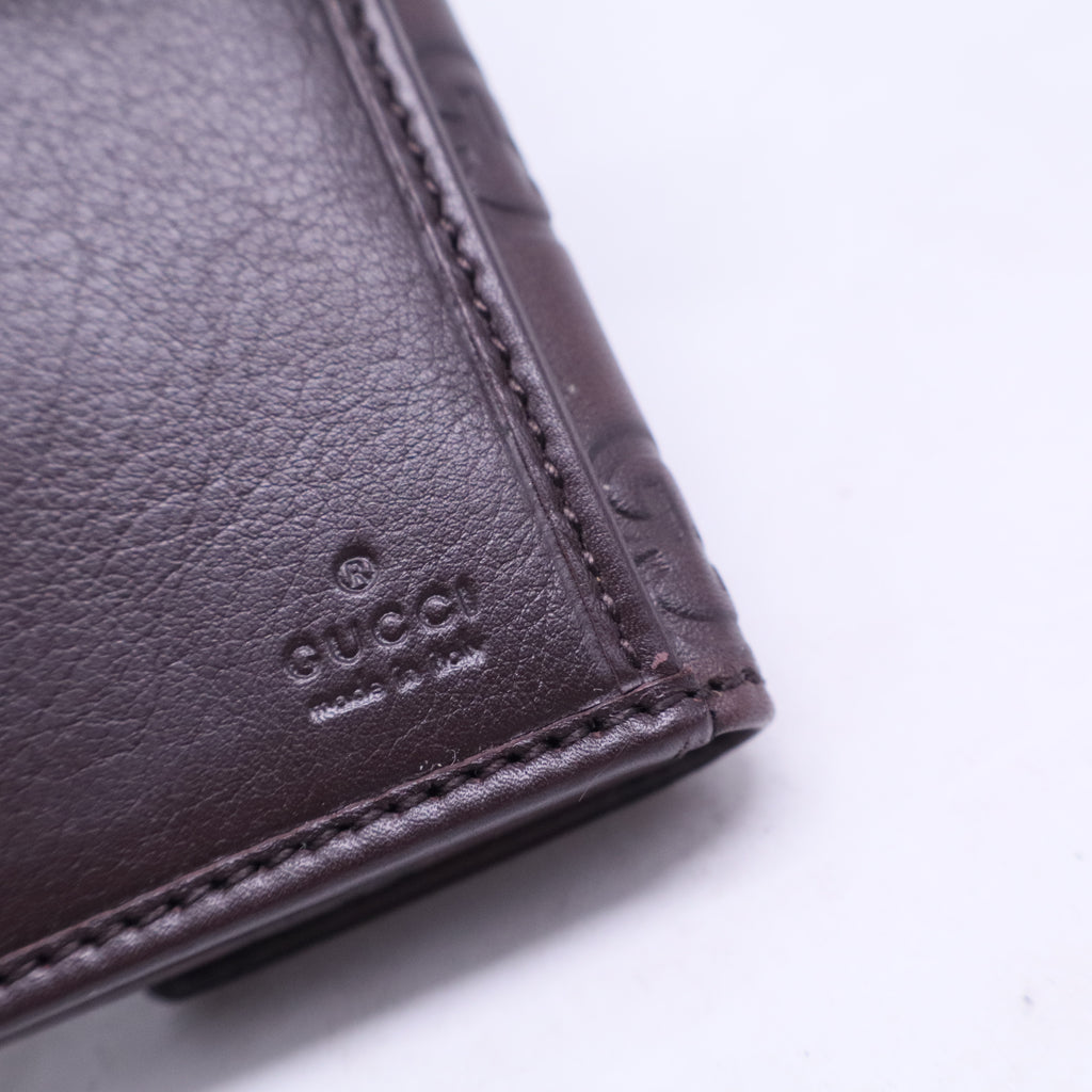 Leather Guccissima Long Wallet W20492