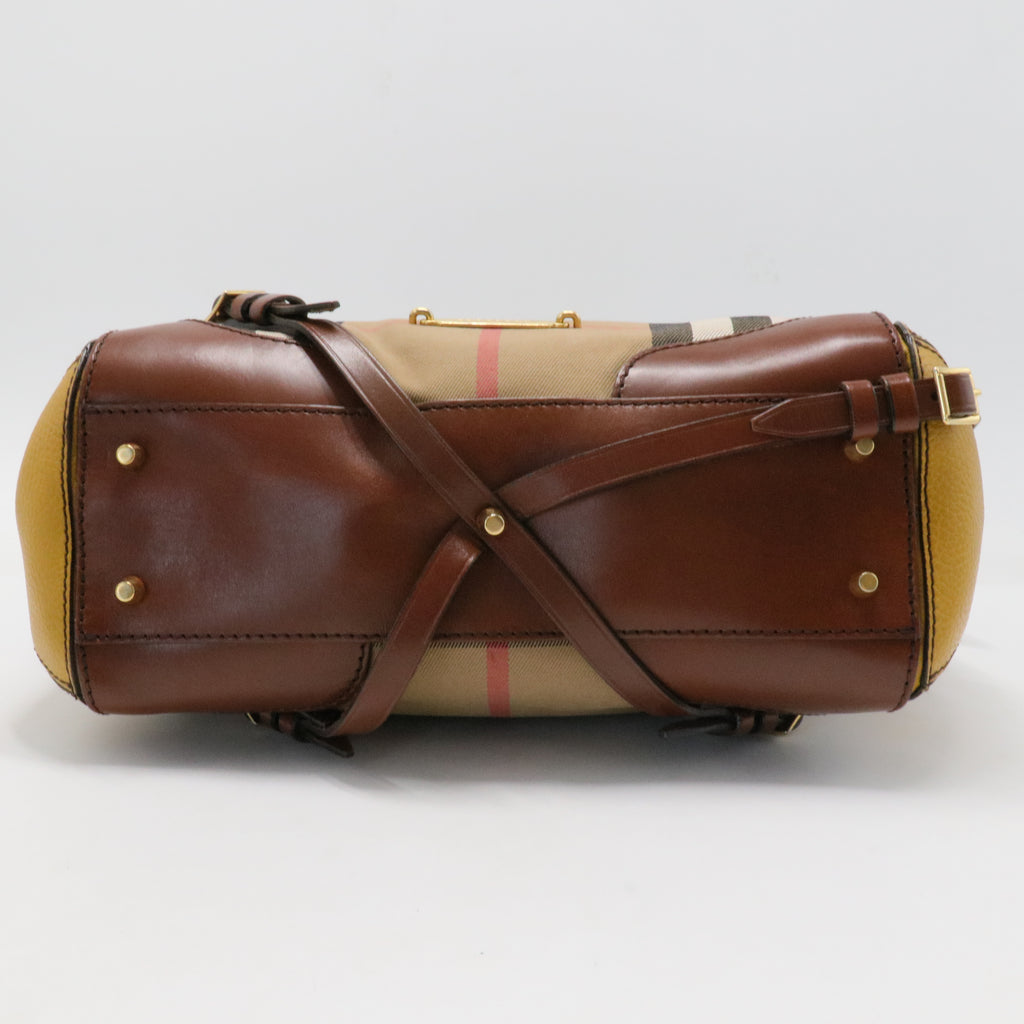 House Check Small Gladstone Dark Tan
