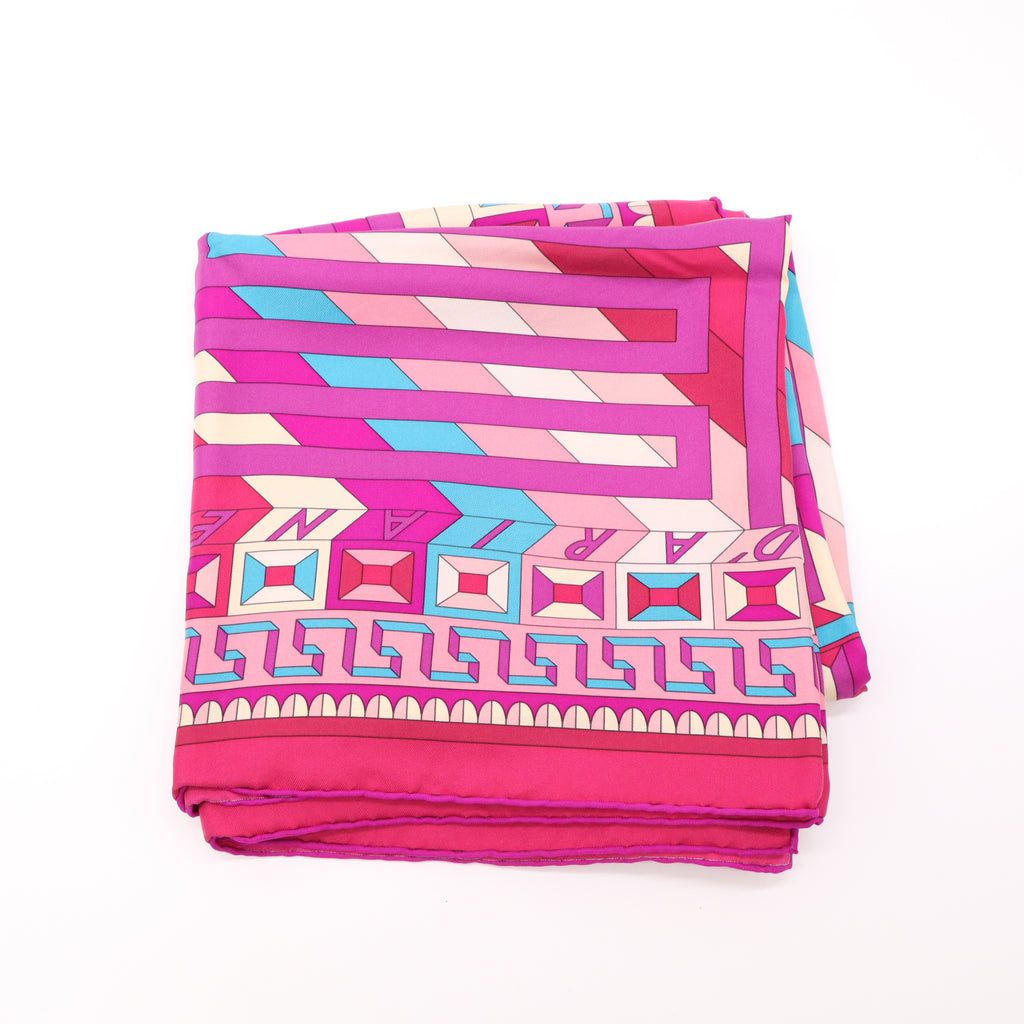 Hermès "Le Fil D'Ariane" Silk Twill Scarf W22256