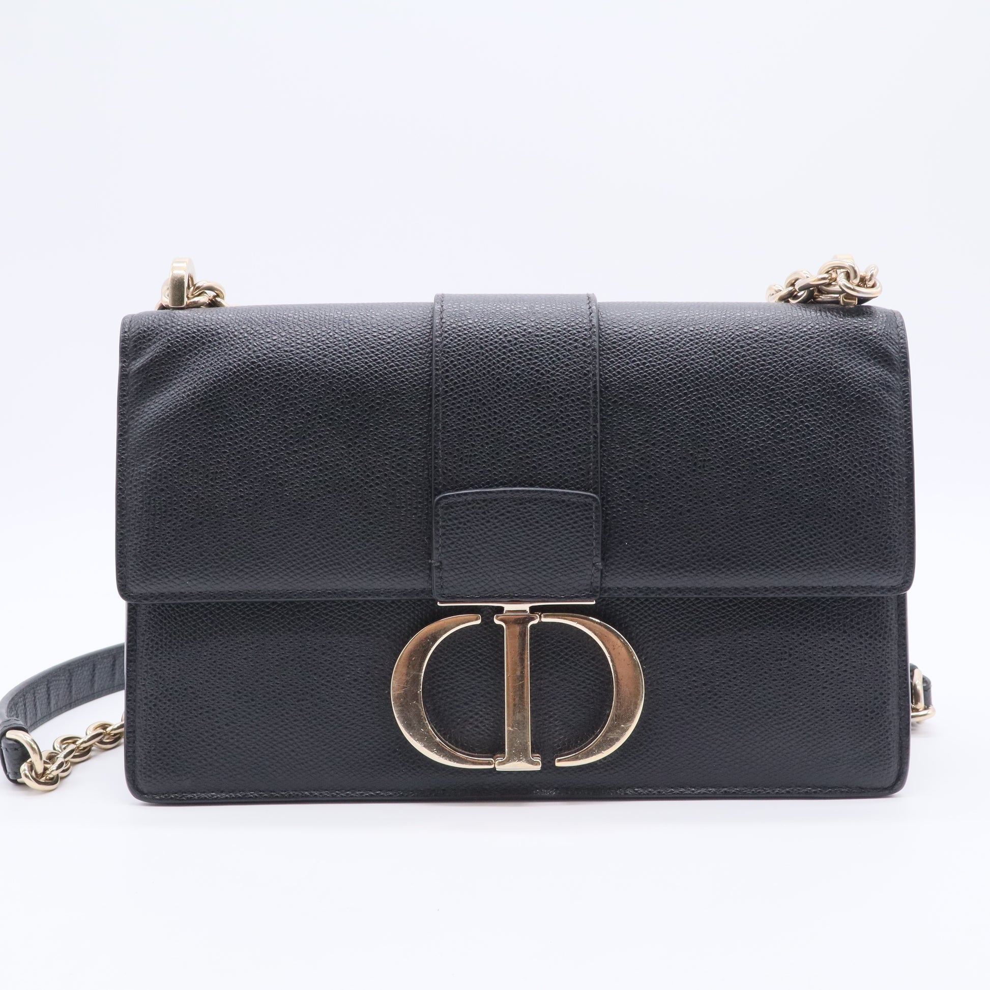 30 Montaigne Chain Flap Bag Leather