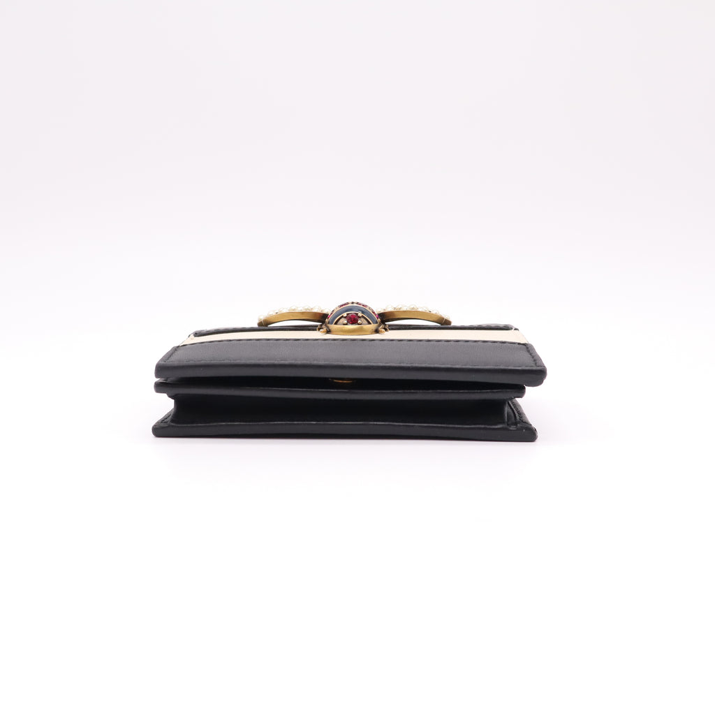 Gucci Queen Margaret Leather Card Case Wallet W22289
