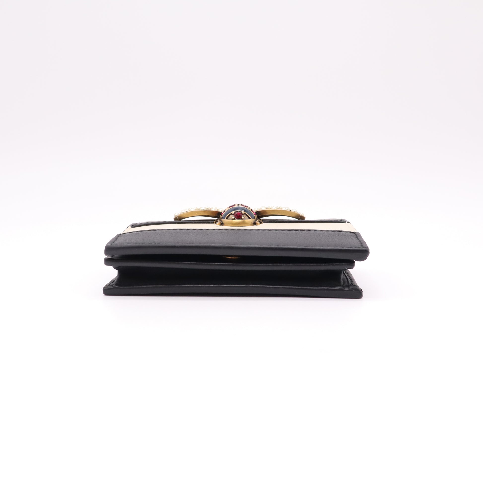 Gucci Queen Margaret Leather Card Case Wallet W22289