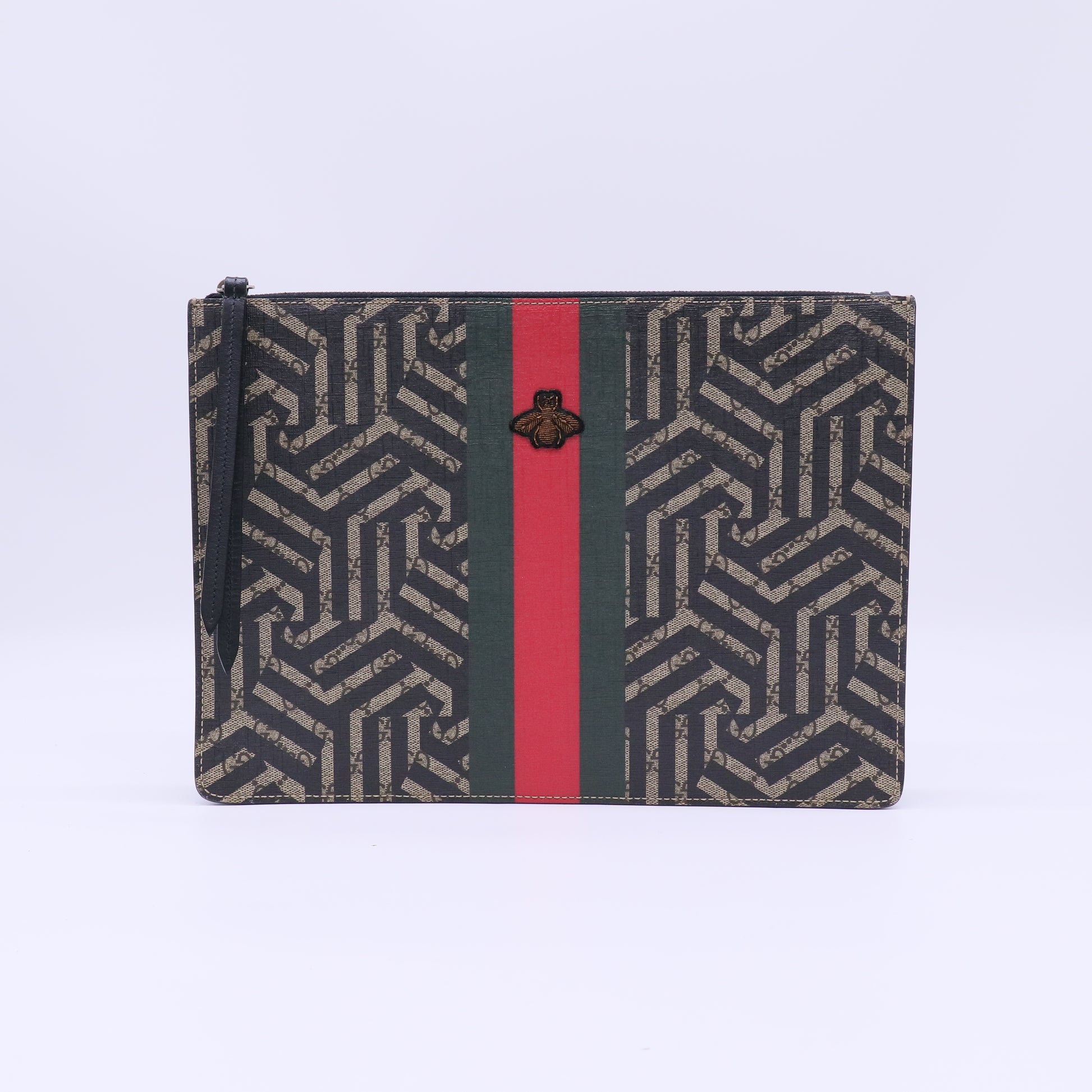 Gucci Caleido Web Bee Pouch Clutch W22005