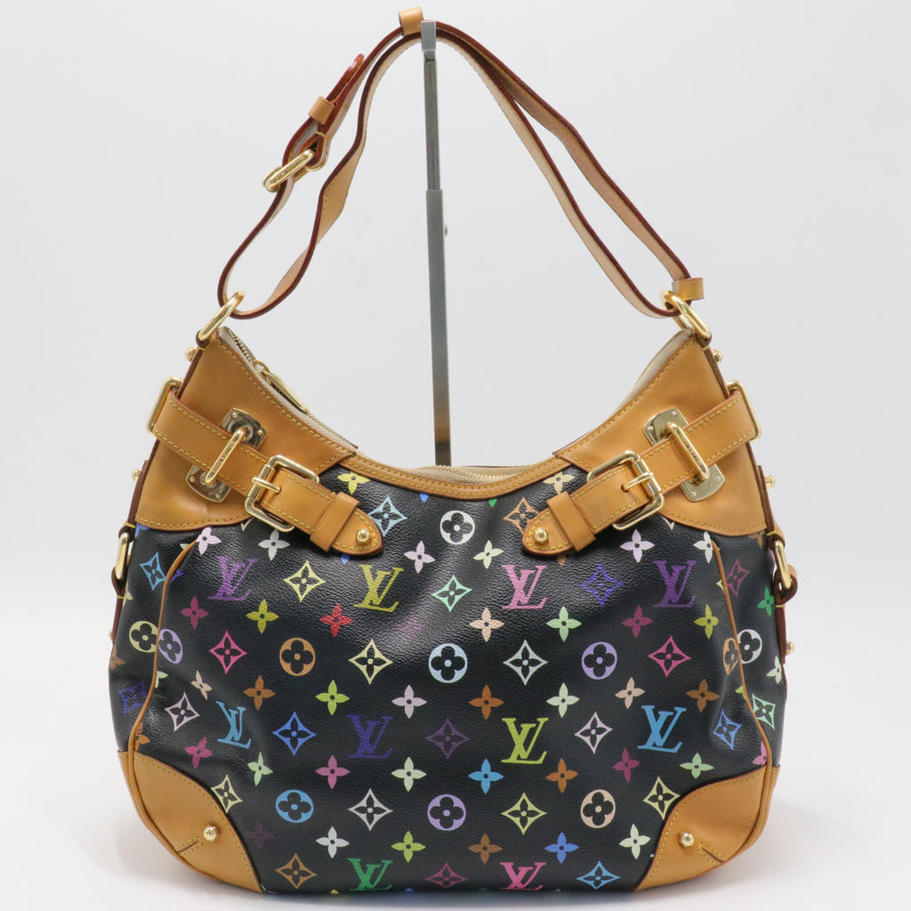 Black Monogram Multicolor Canvas Greta