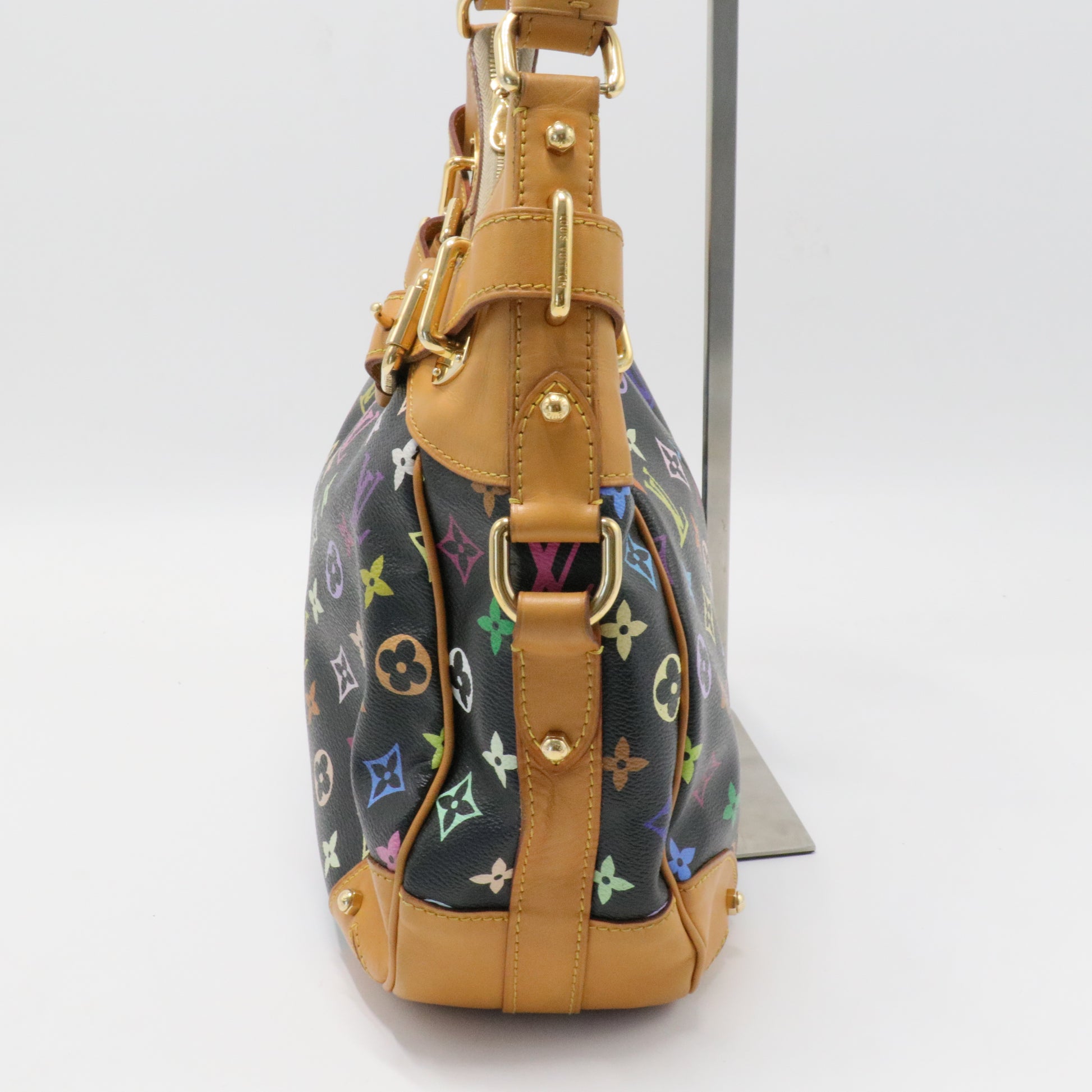 Black Monogram Multicolor Canvas Greta