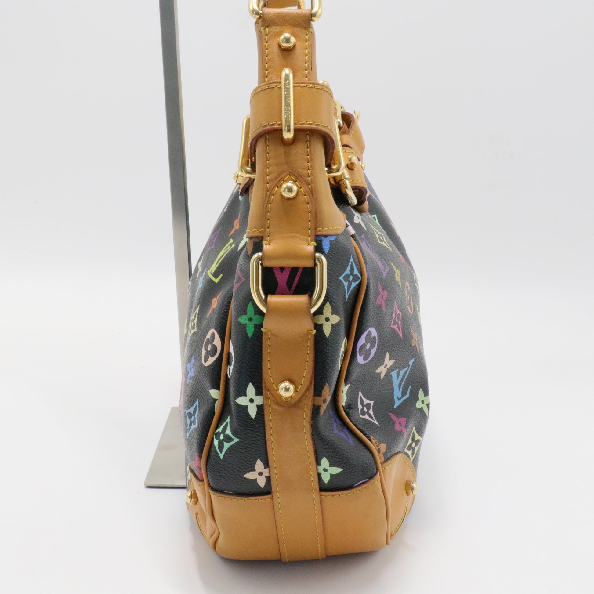 Black Monogram Multicolor Canvas Greta