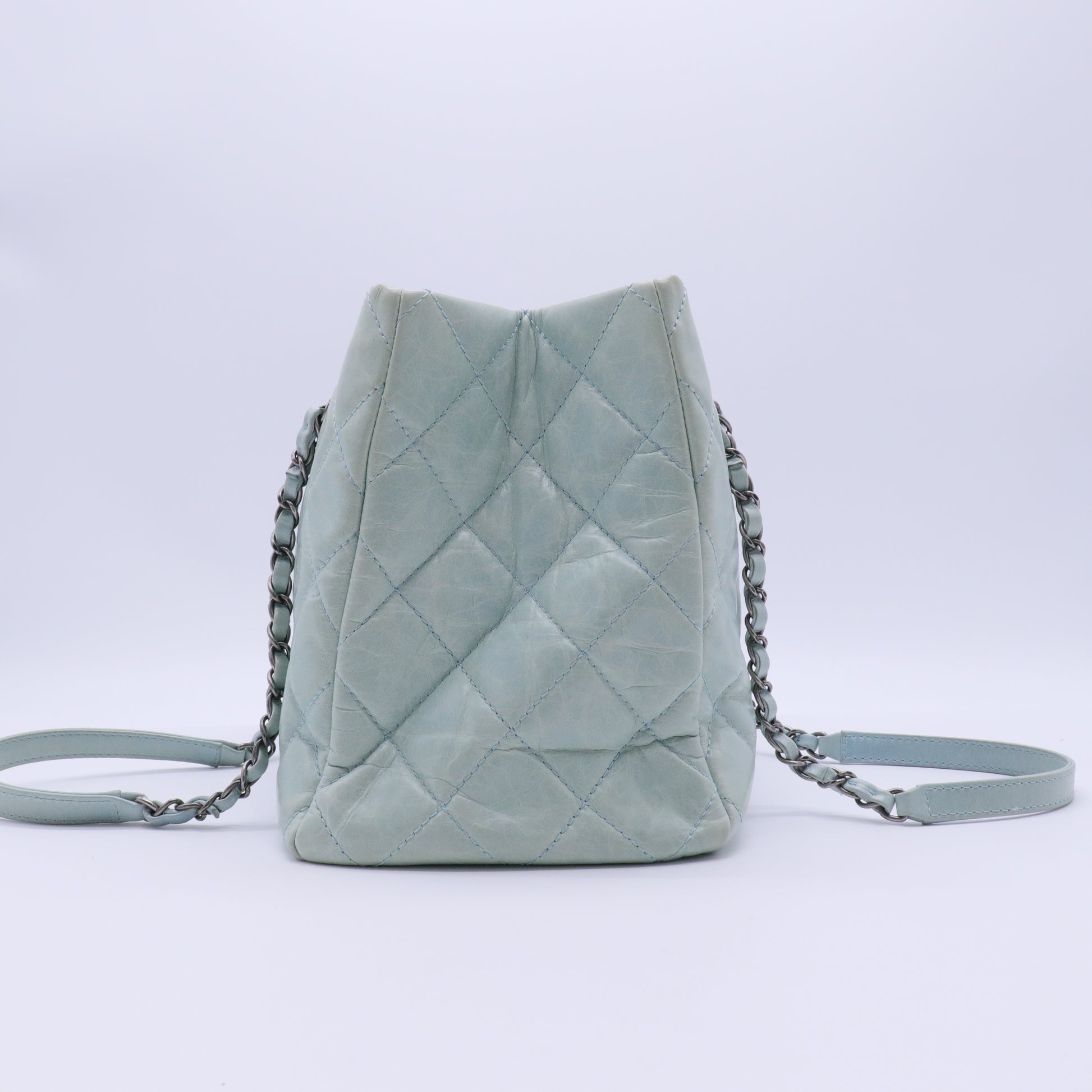 Leather Shoulder Bags Quilted Chain Tote twins