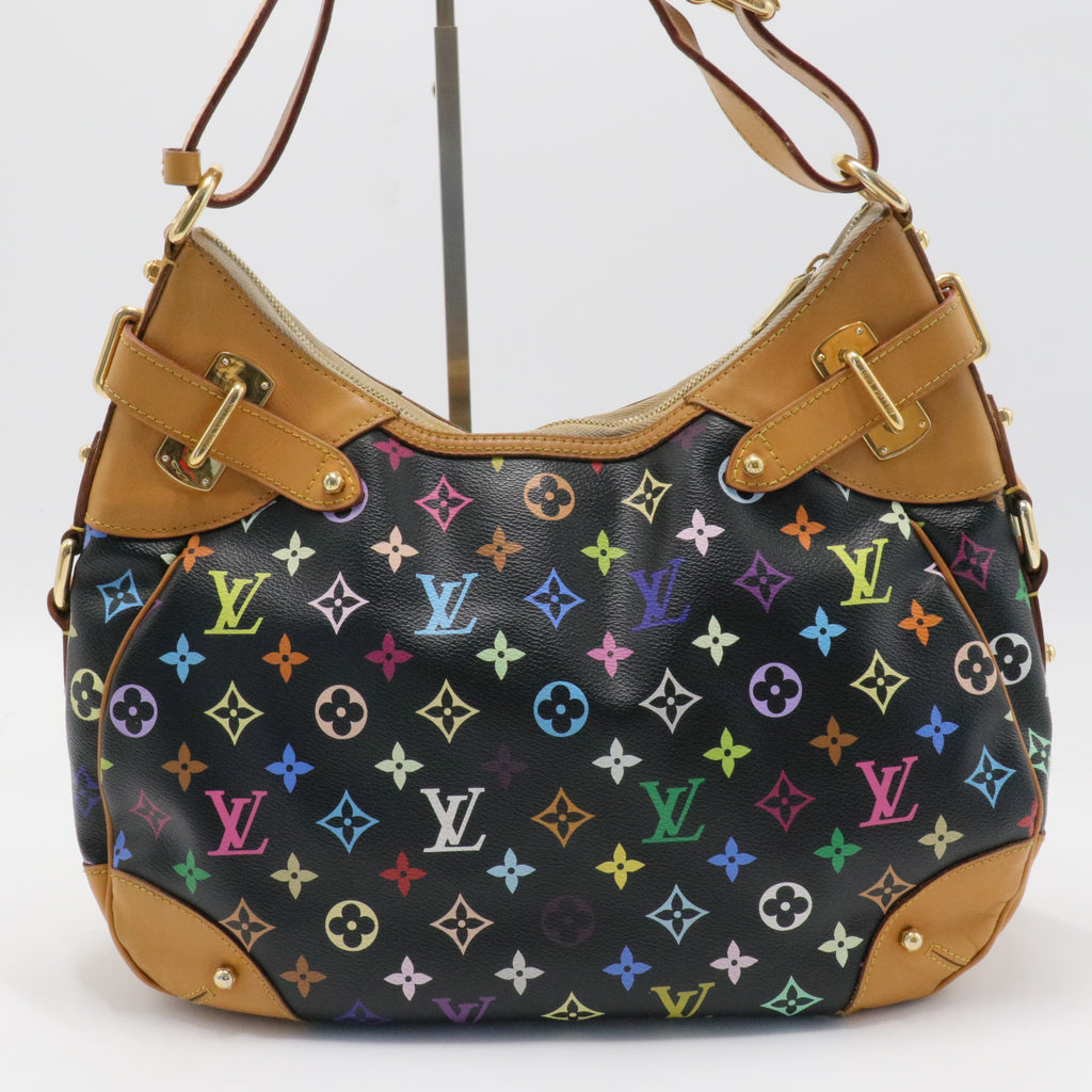 Black Monogram Multicolor Canvas Greta