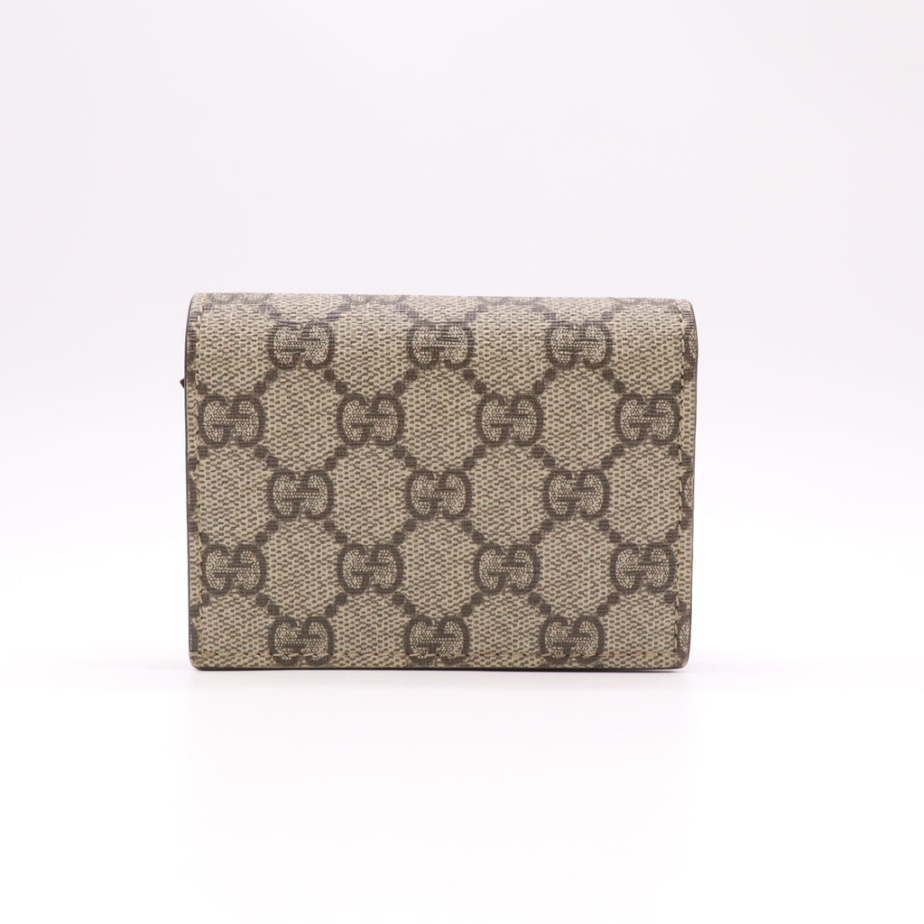 Gucci GG Supreme Cherry Card Case Wallet W22286